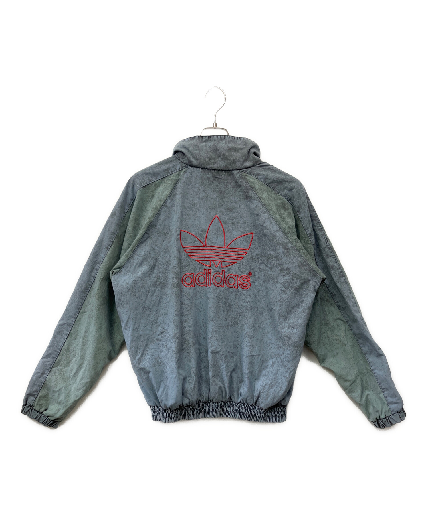  ブルーグレー ジップアップジャケット　古着 中古・古着通販】adidas (アディダス) ジップジャケット スカイブルー