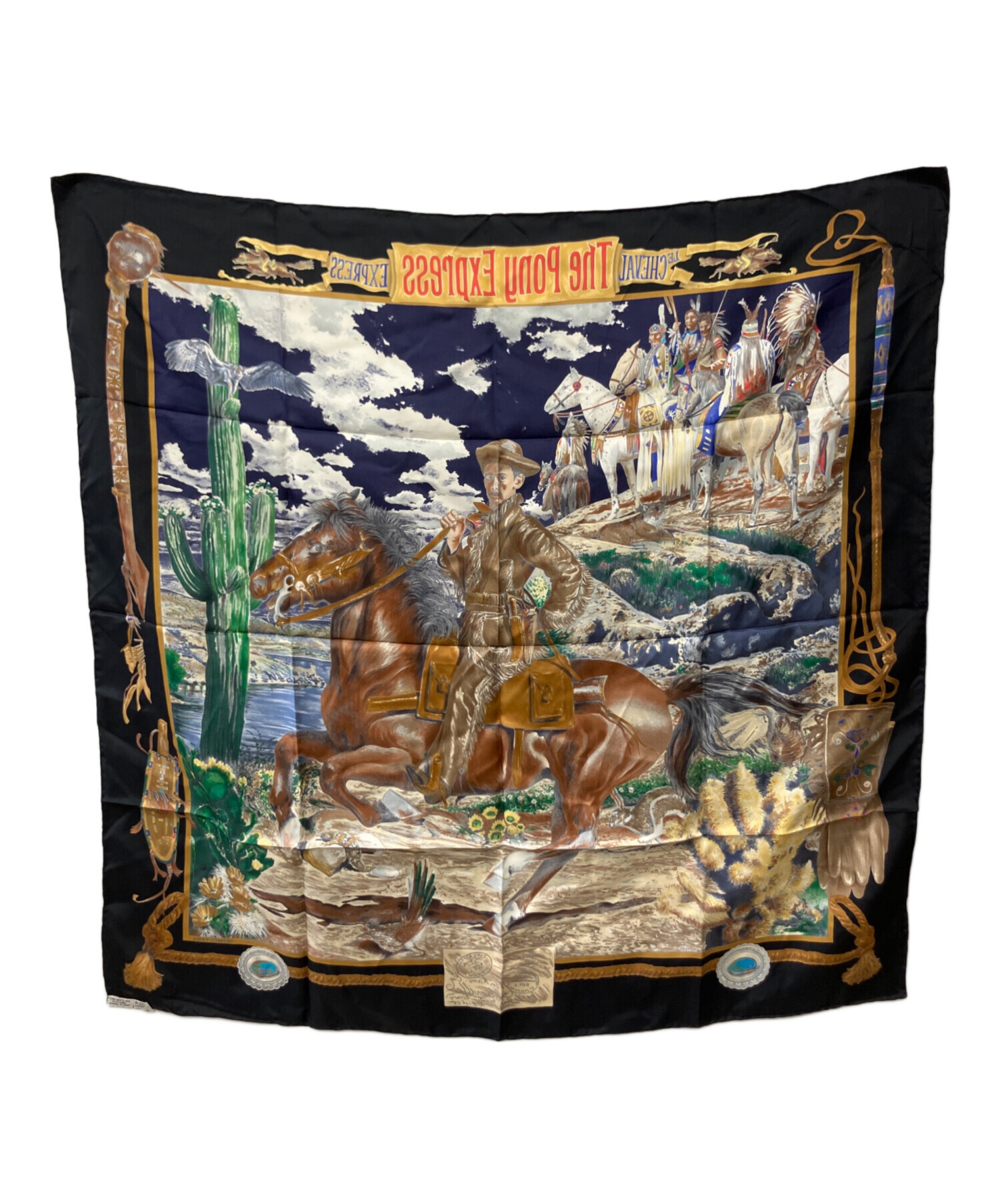 HERMES エルメス　大判スカーフ 中古・古着通販】HERMES (エルメス) 大判スカーフ｜ブランド・古着通販
