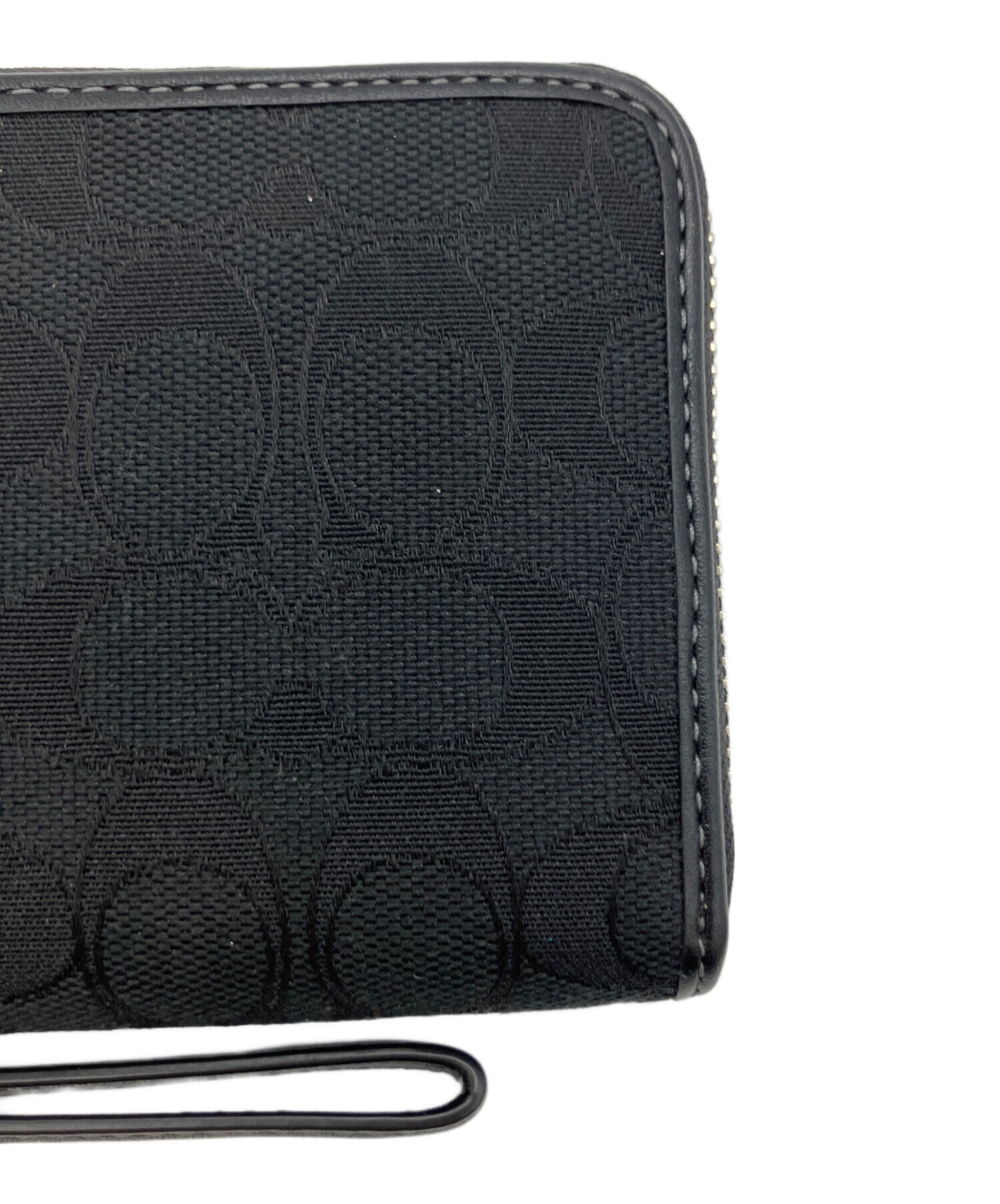 中古・古着通販】COACH (コーチ) ラウンドファスナー財布 ブラック