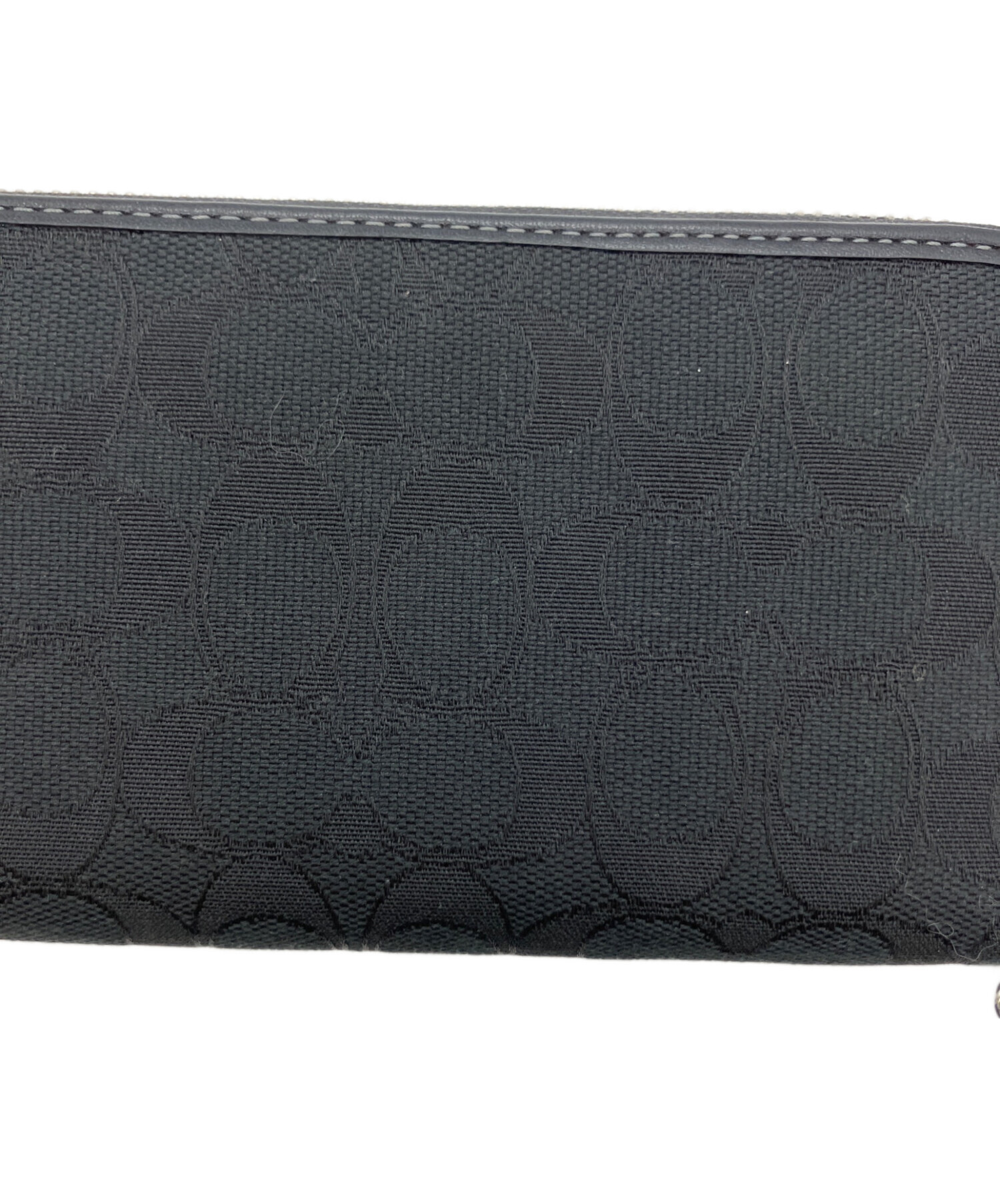 中古・古着通販】COACH (コーチ) ラウンドファスナー財布 ブラック