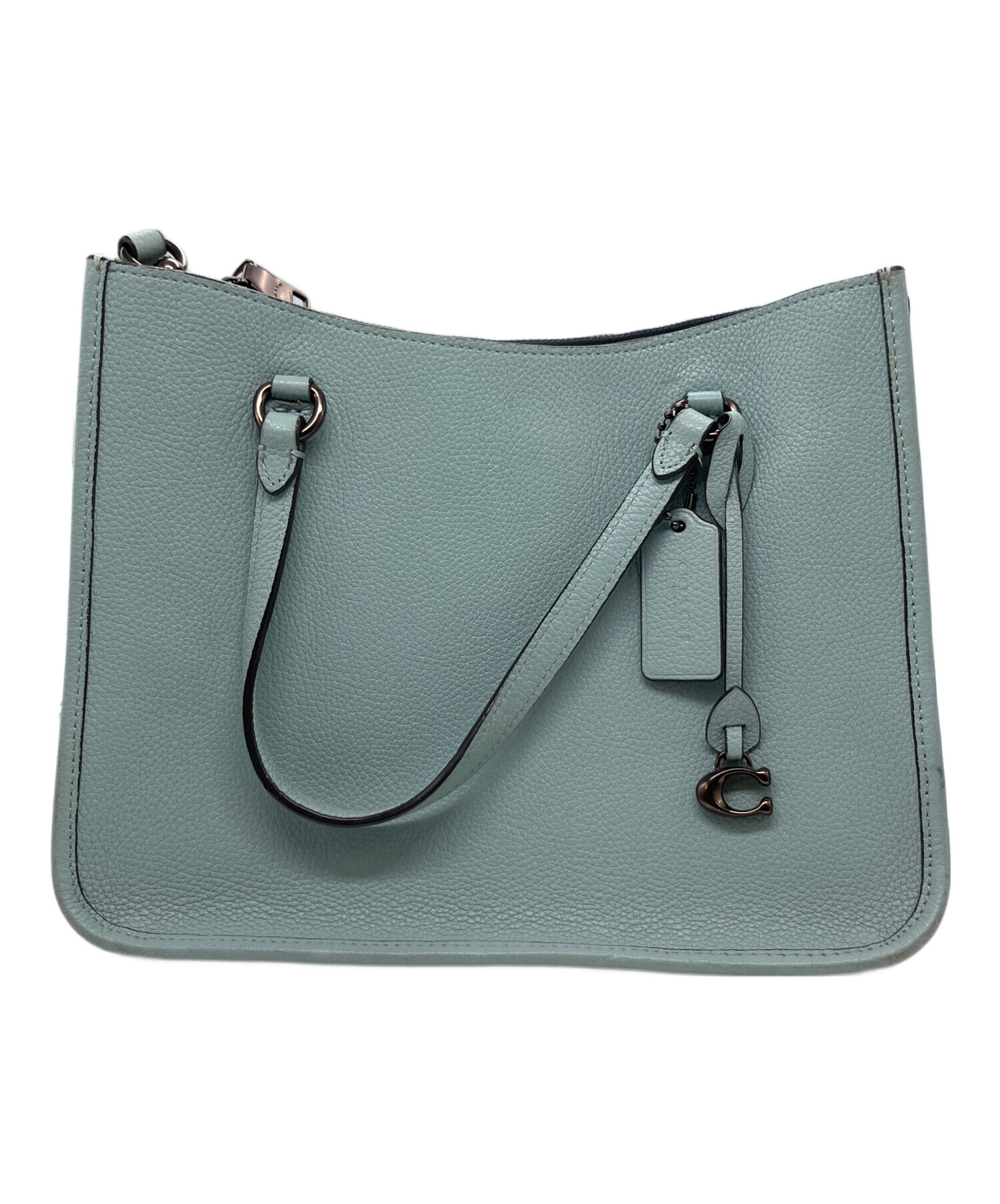 中古・古着通販】COACH (コーチ) 2WAYショルダーバッグ スカイブルー