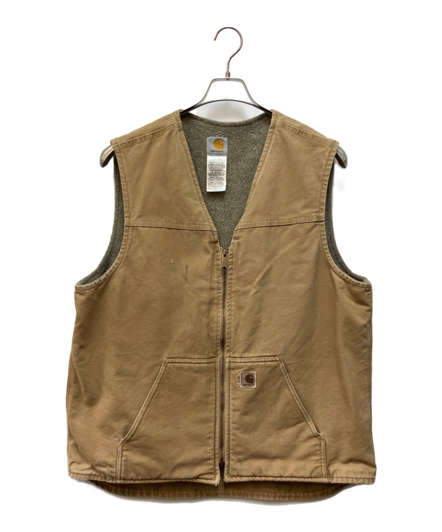 中古・古着通販】CarHartt (カーハート) ベスト ベージュ サイズ:XL