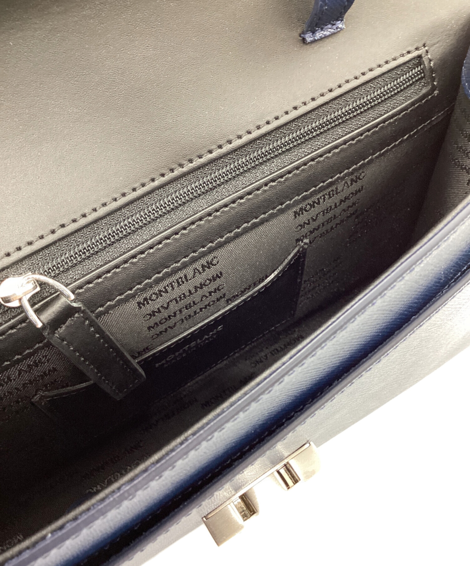 中古・古着通販】MONTBLANC (モンブラン) クラッチバッグ ネイビー