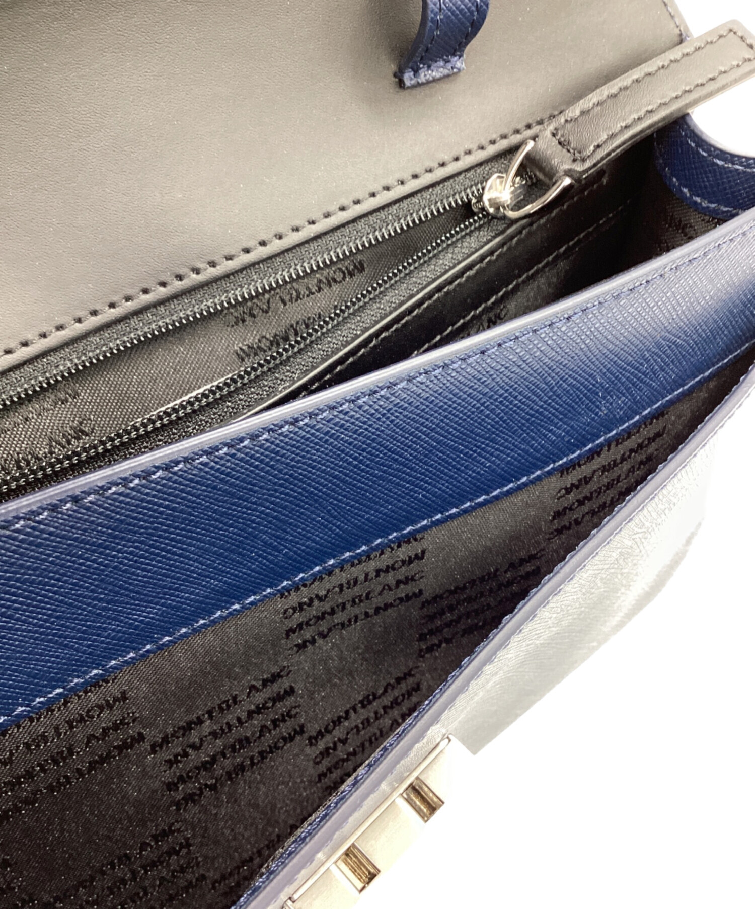 中古・古着通販】MONTBLANC (モンブラン) クラッチバッグ ネイビー