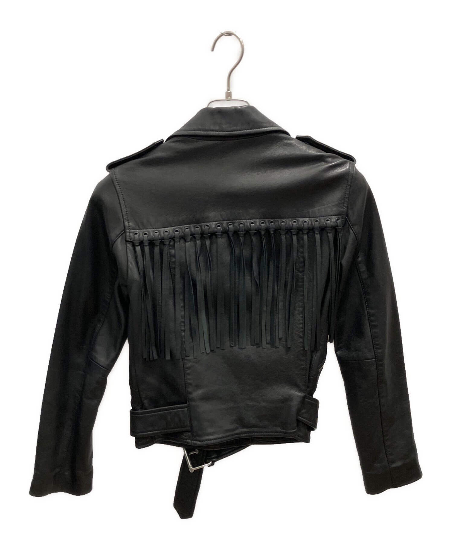 希少✨オールセインツ ライダースジャケット ユーズド加工 ブラック ラムレザー 中古・古着通販】ALL SAINTS (オールセインツ) ラムレザーライダース
