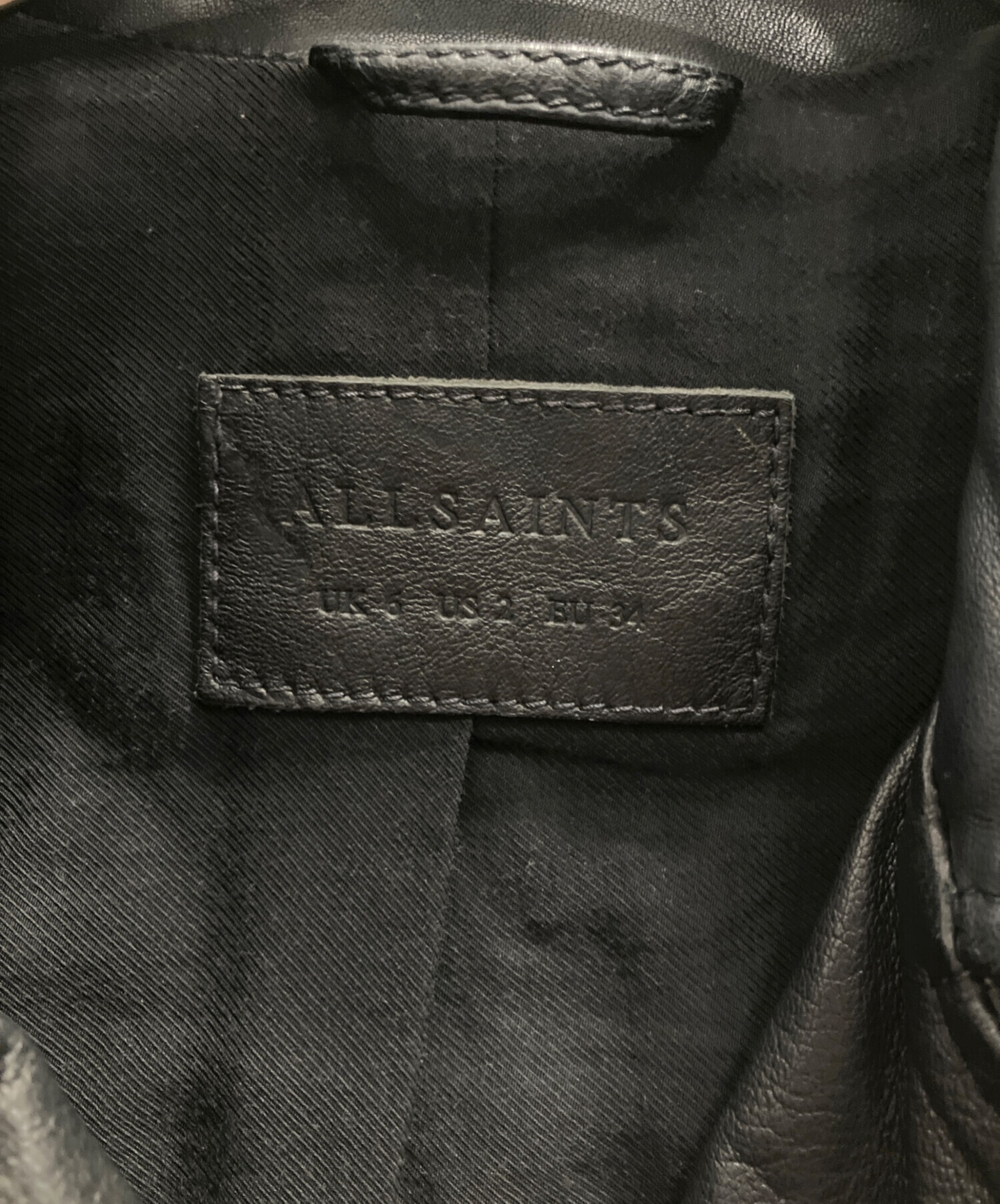 中古・古着通販】ALL SAINTS (オールセインツ) ラムレザーライダース