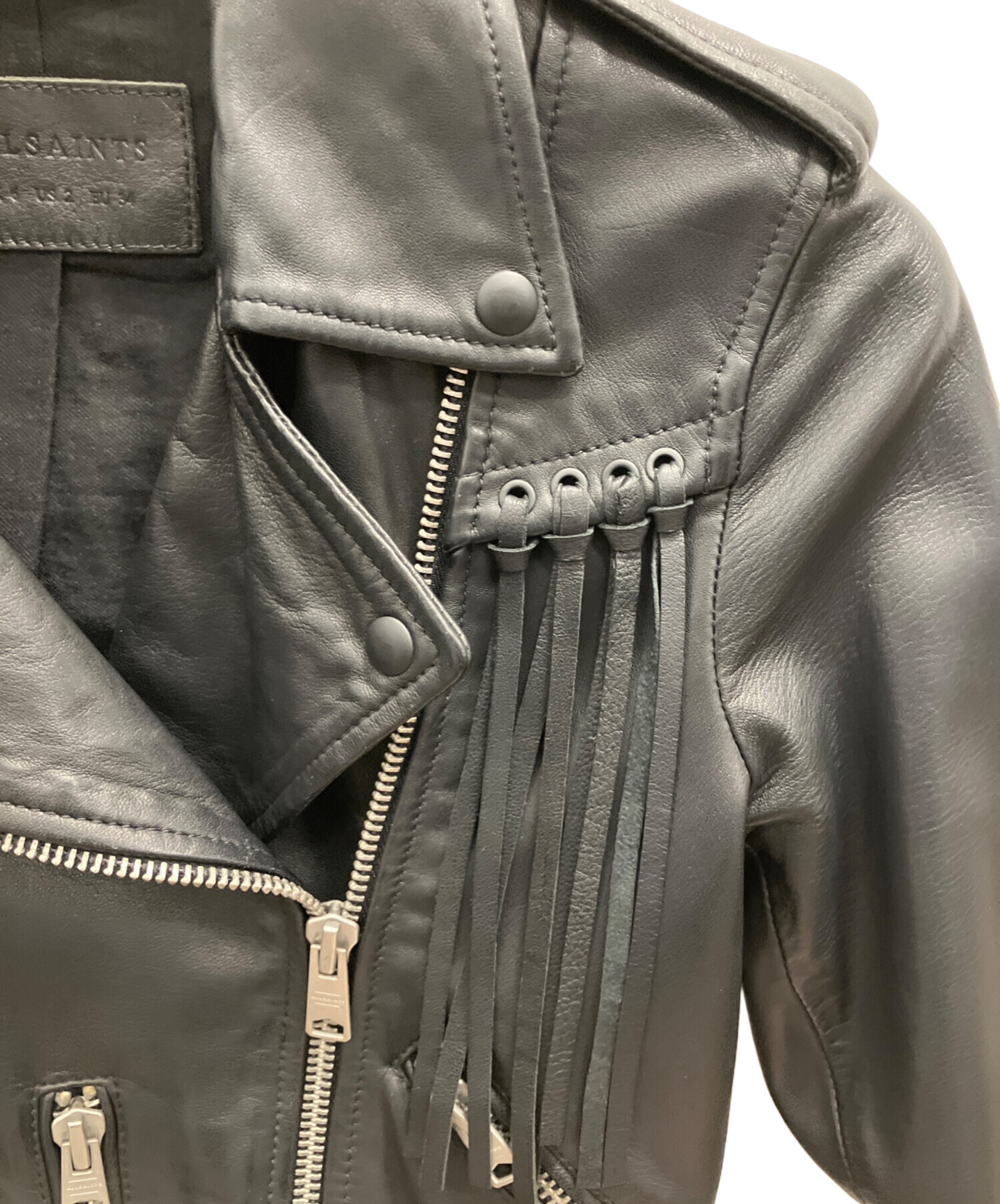 中古・古着通販】ALL SAINTS (オールセインツ) ラムレザーライダース