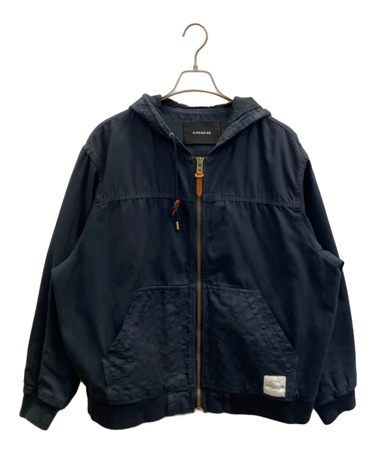 COACH フーデッド ジップ アップ ジャケット 中古・古着通販】COACH (コーチ) フーデッドジップアップ ジャケット