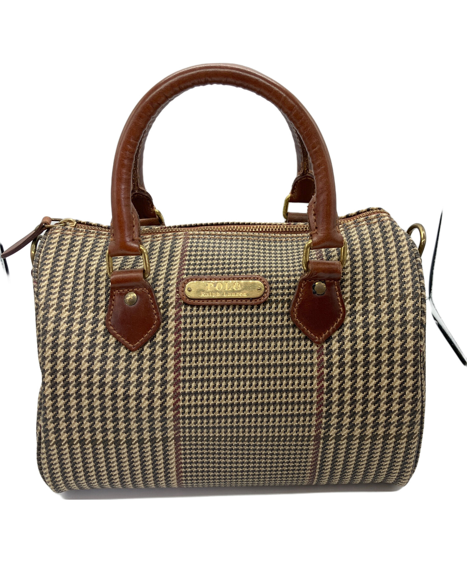Ralph Lauren ボストンバッグ ハウンドトゥース Ralph Lauren ボストンバッグ ハウンドトゥース Ralph Lauren ボストン