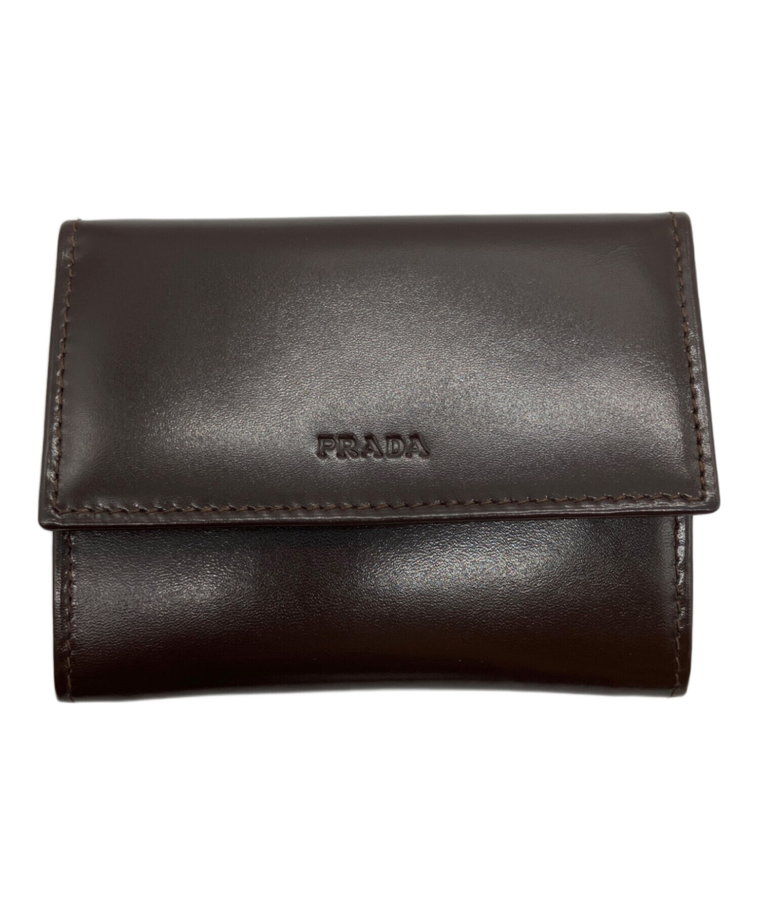 中古・古着通販】PRADA (プラダ) コインケース ブラウン｜ブランド 
