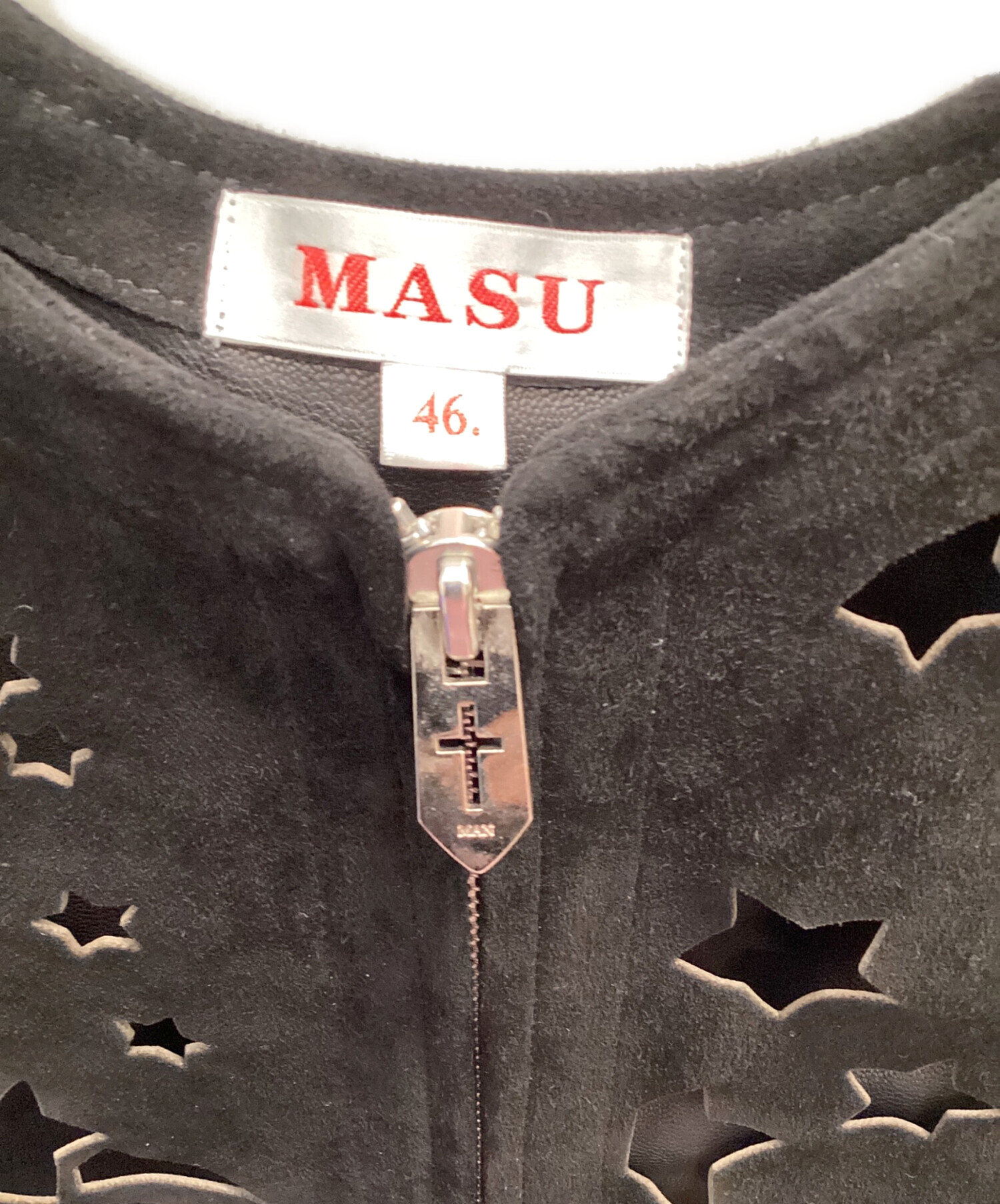 中古・古着通販】masu (エムエーエスユー) DREAM CUTTING LEATHER VEST