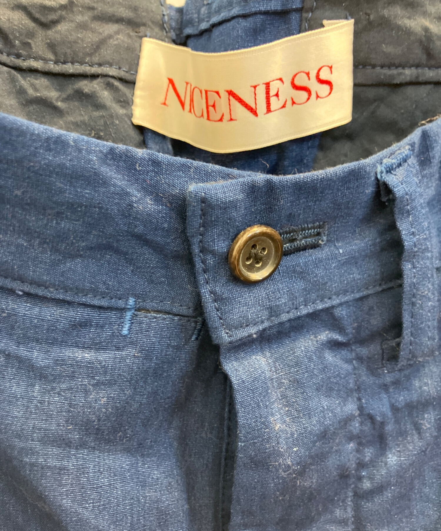 中古・古着通販】NICENESS (ナイスネス) ボタンフライコットンリネン