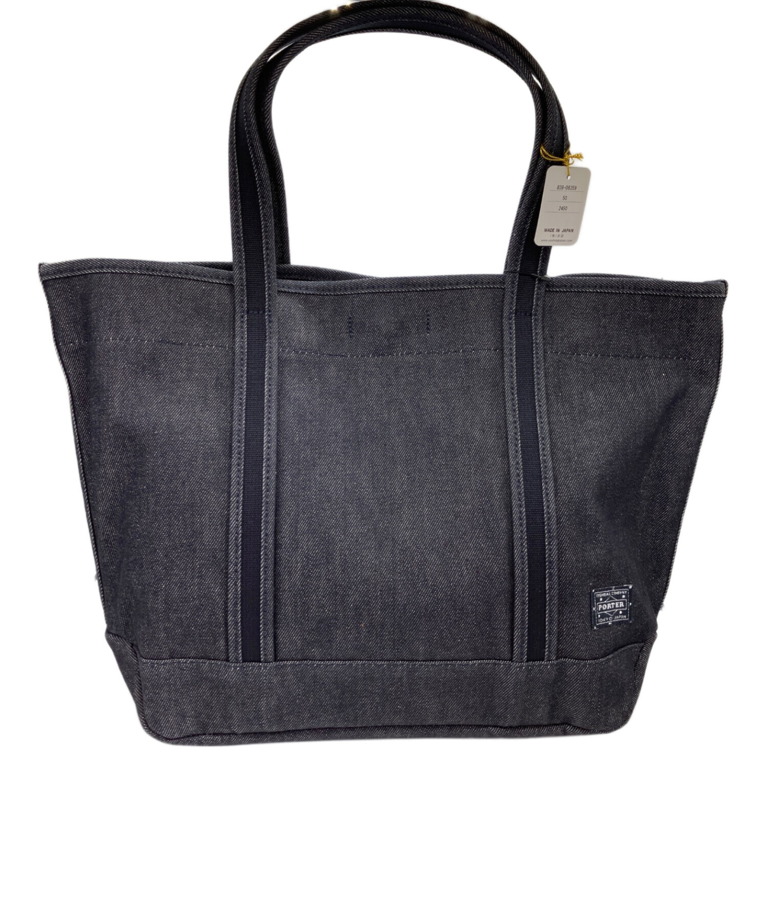バッグ PORTER / denim indigo tote bag 中古・古着通販】PORTER GIRL (ポーターガール) BOYFRIEND DENIM TOTE