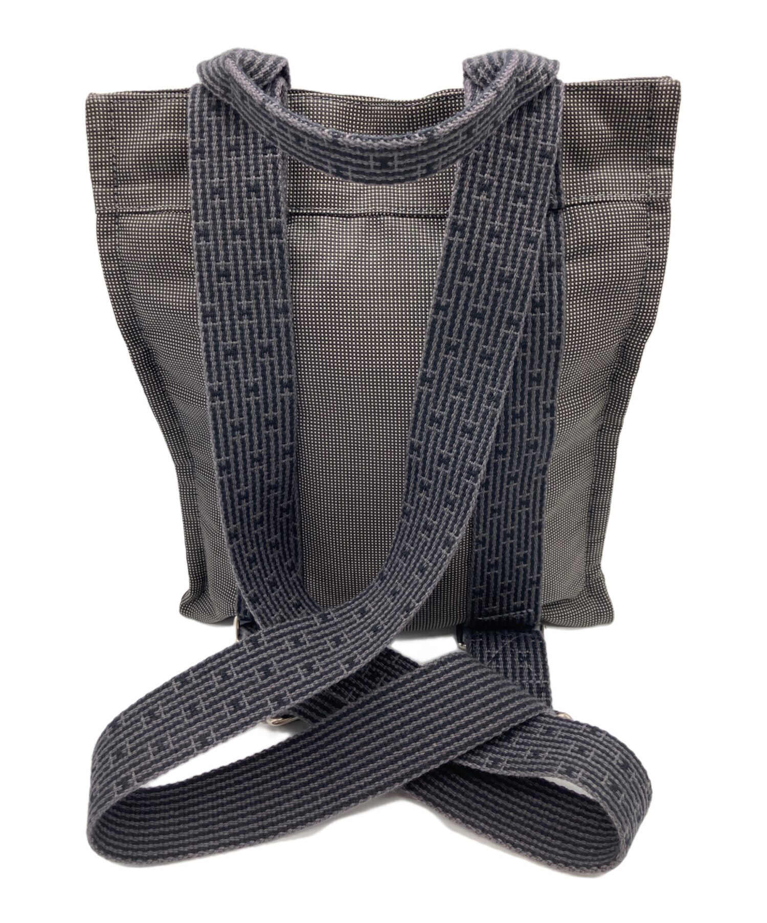 HERMES エルメス リュックサック　グレー HERMES エルメス リュック エールライン アドMM ナイロン