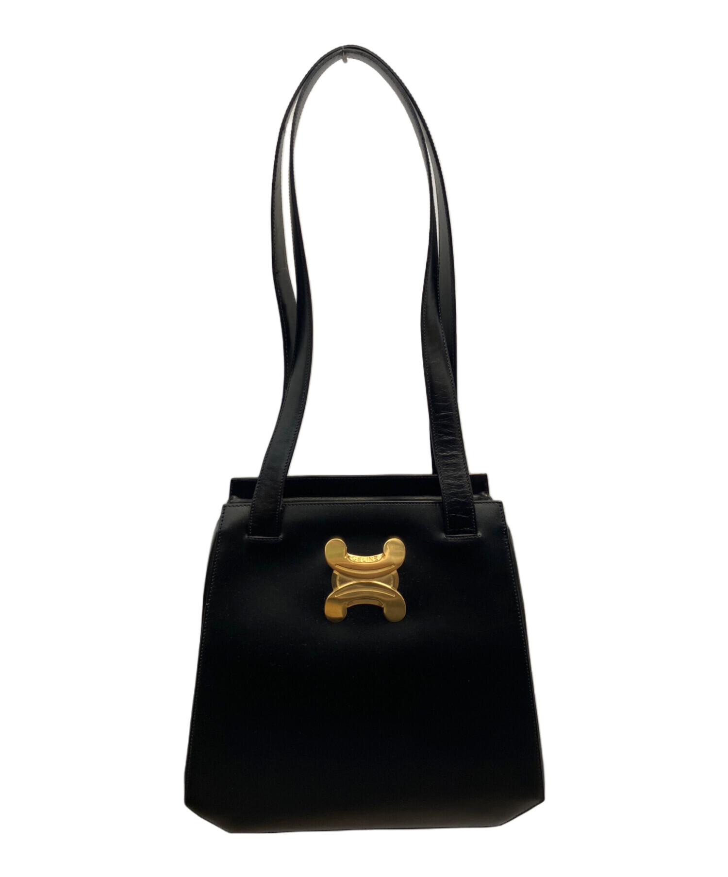 中古・古着通販】CELINE (セリーヌ) ハンドバッグ ブラック｜ブランド 