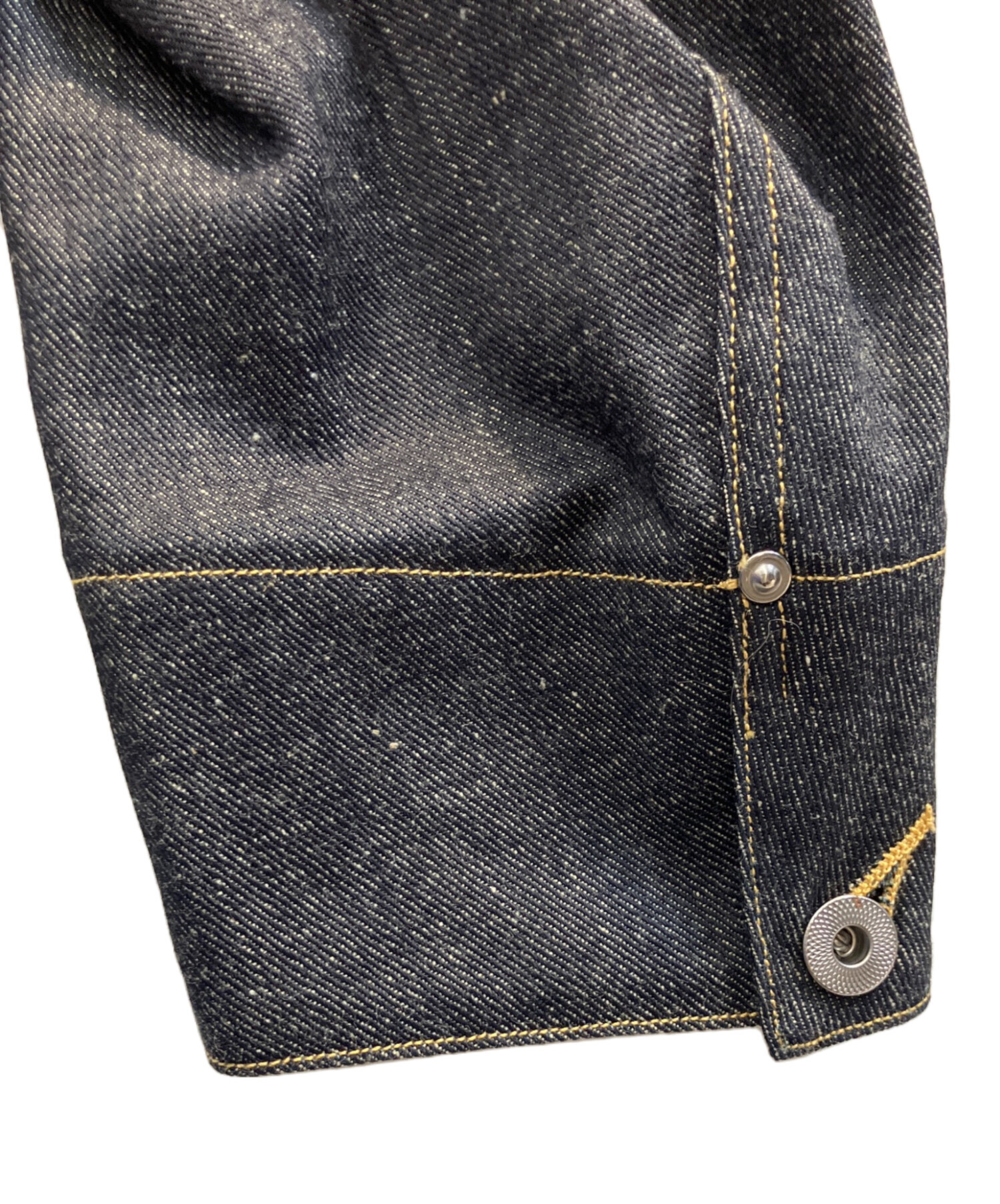 Taiga Takahashi タイガタカハシ デニムジャケット XL 紺 【古着】【中古】【送料無料】 中古・古着通販】Taiga Takahashi (タイガ タカハシ) STAND COLLAR