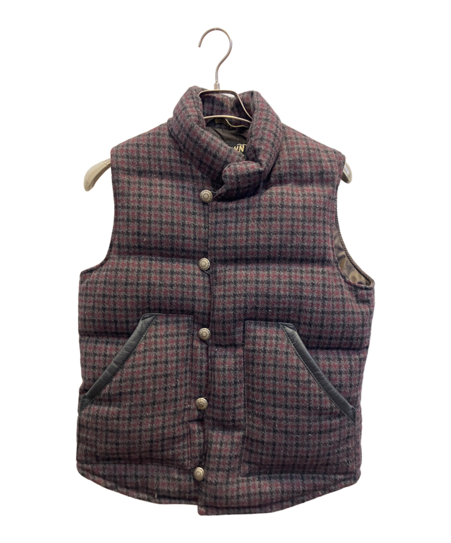 中古・古着通販】Schott (ショット) ダウンベスト ブラウン サイズ