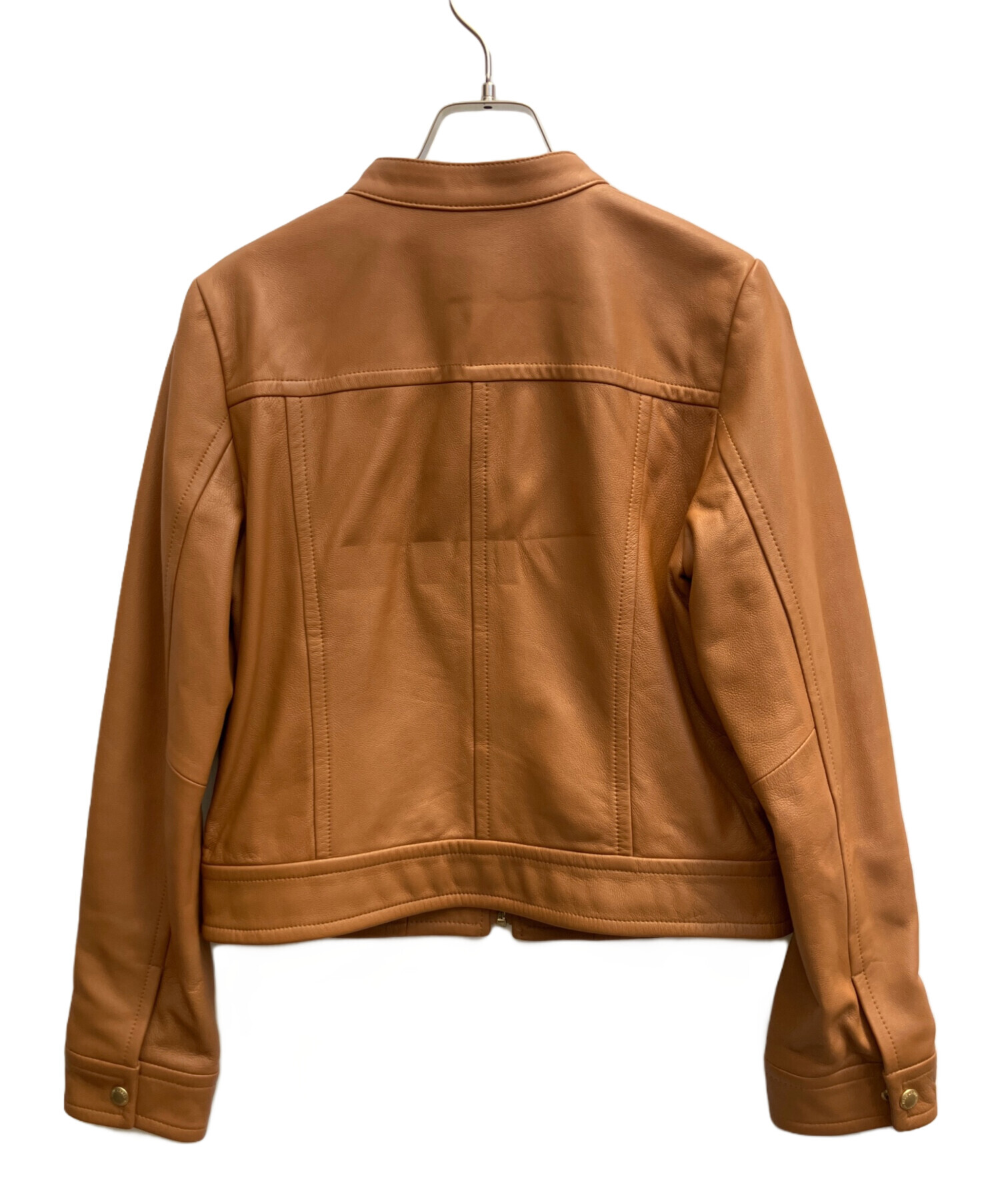 ブルーレーベルクレストブリッジ　スムースフェイクレザージャケット　ベージュ　38 ブルーレーベルクレストブリッジ BLUE LABEL CRESTBRIDGE スムース