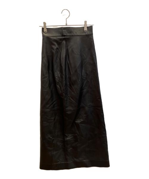 中古・古着通販】BACCA (バッカ) ラムレザースカート ブラック サイズ