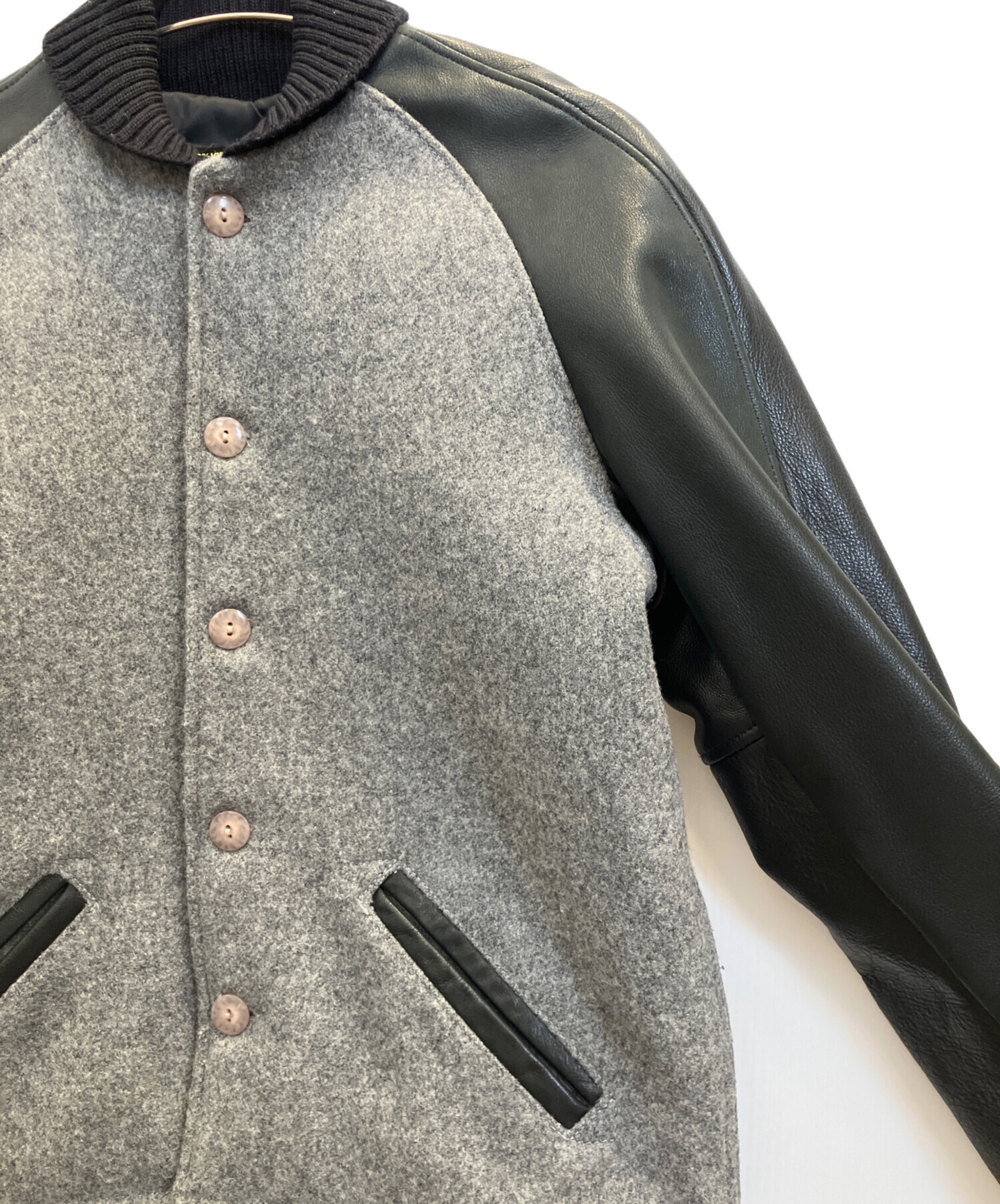 SKOOKUM スタジャン ブラック M スクーカム 刺繍 フード付き スタジャン ブラック SKOOKUM