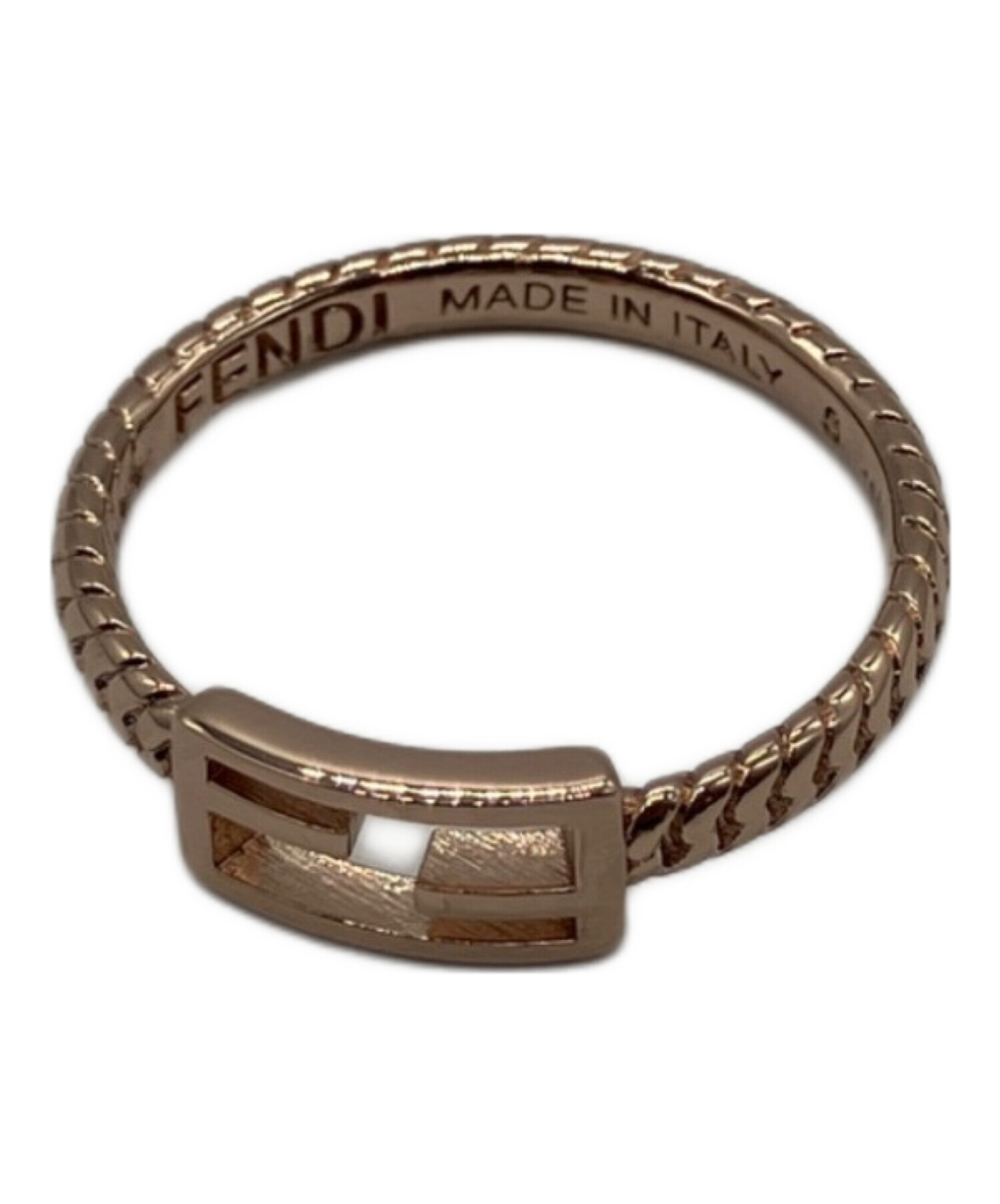 中古・古着通販】FENDI (フェンディ) FFバゲットモチーフリング ピンク