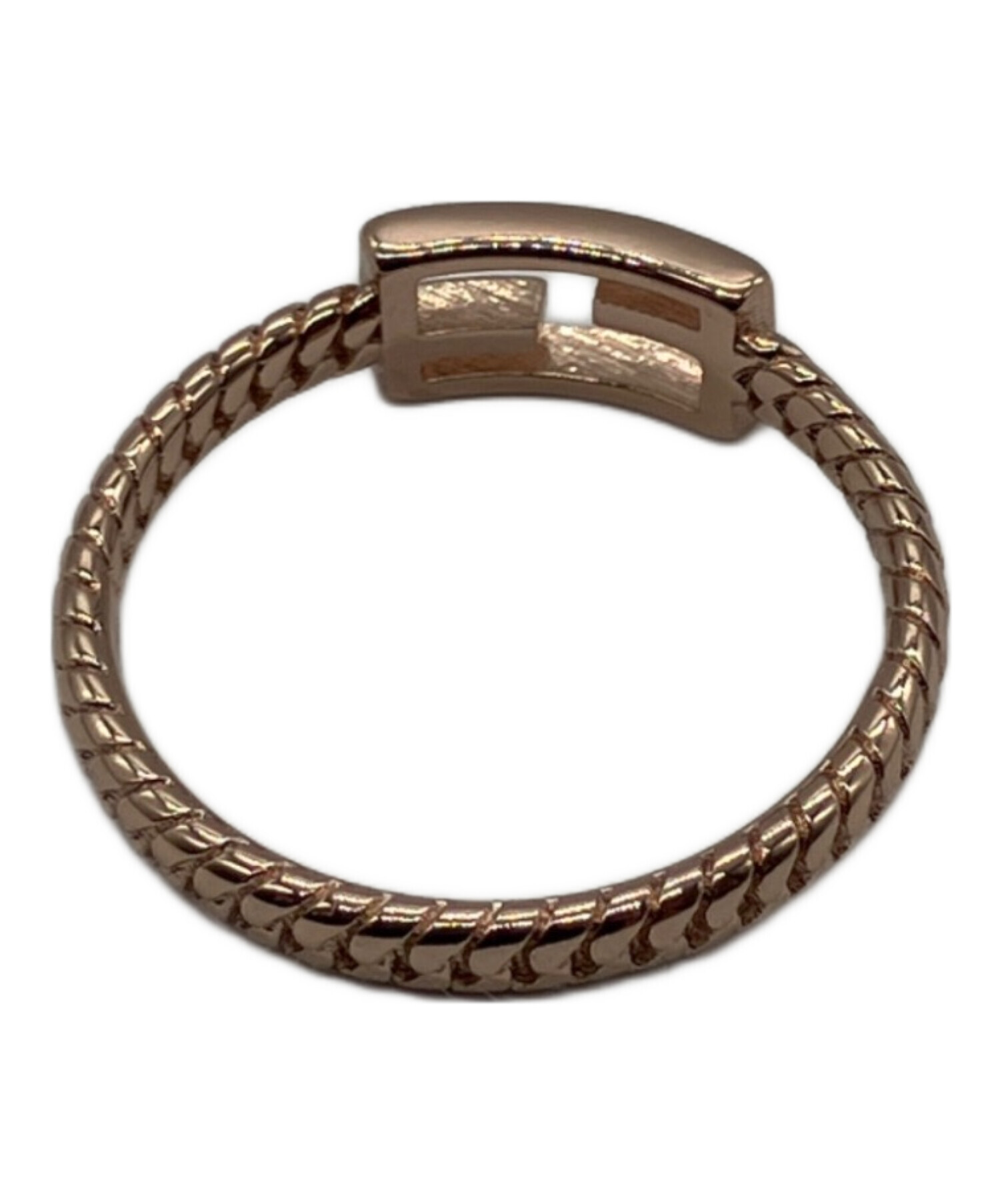 中古・古着通販】FENDI (フェンディ) FFバゲットモチーフリング ピンク