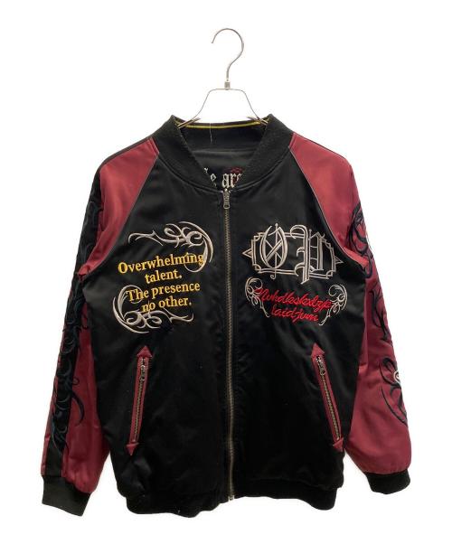 新品タグ付き　ワンピース スカジャン 黒/赤　エース 中古・古着通販】ONE PIECE (ワンピース) スカジャン ブラック×レッド