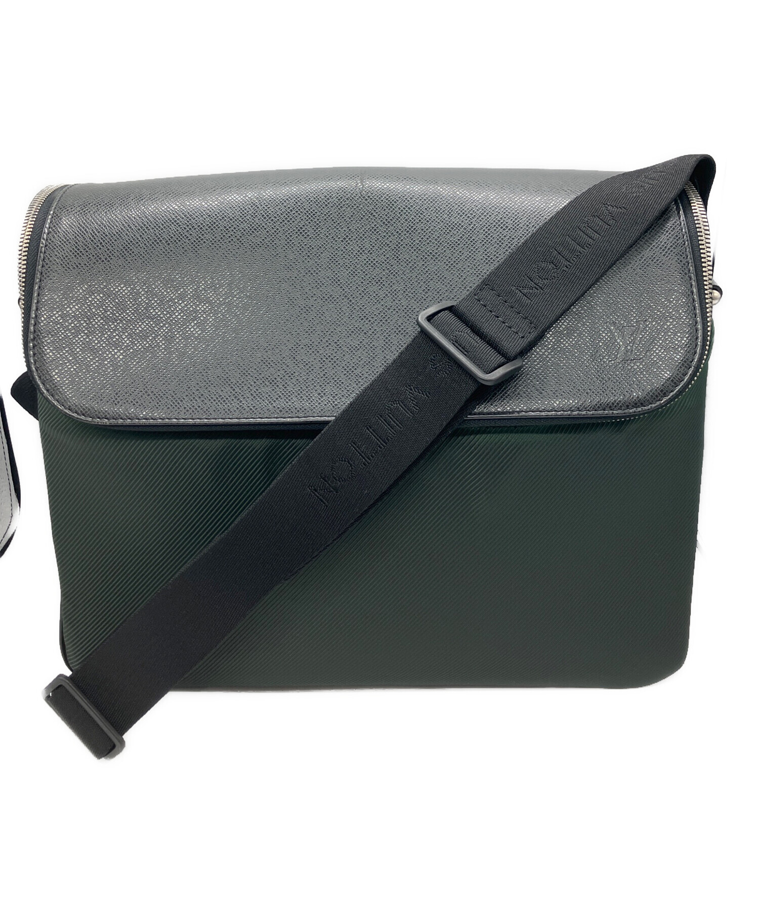 ルイヴィトン タイガ タイミール ショルダーバッグ　ブラック　レザー　A4収納 中古・古着通販】LOUIS VUITTON (ルイ ヴィトン) タイガ