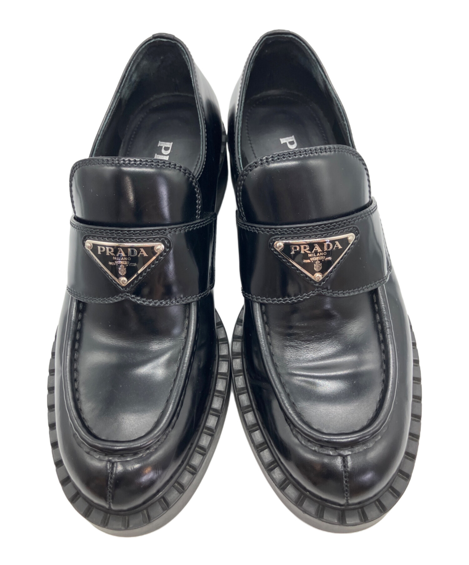 中古・古着通販】PRADA (プラダ) チョコレート ブラッシュドレザー