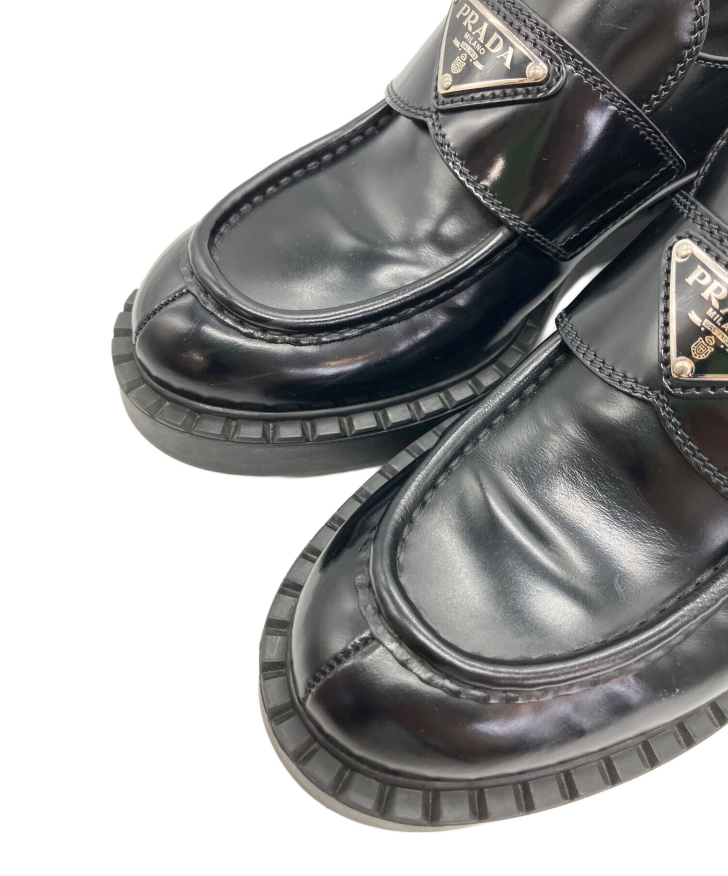 中古・古着通販】PRADA (プラダ) チョコレート ブラッシュドレザー