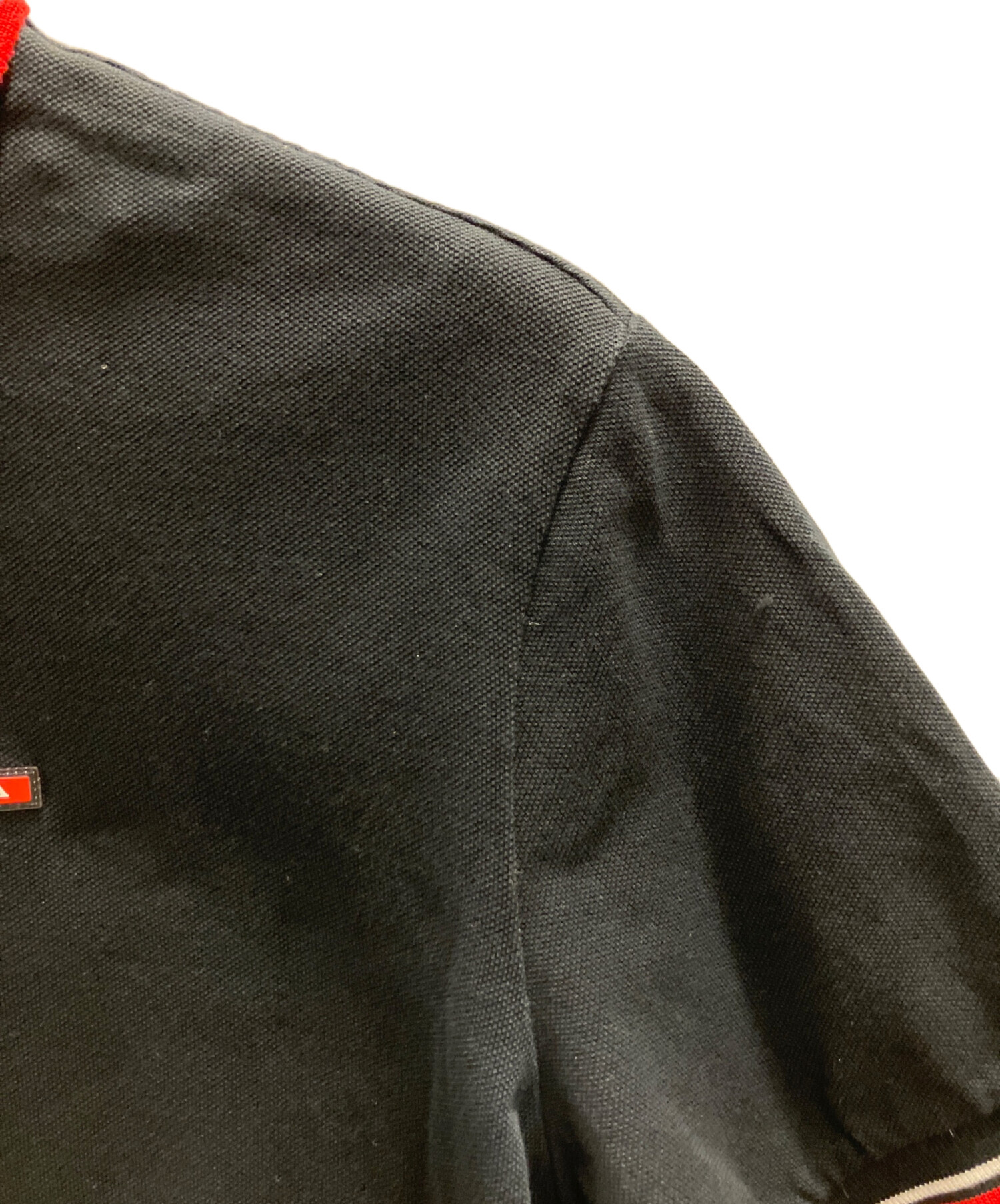 中古・古着通販】PRADA (プラダ) ポロシャツ ブラック サイズ:SIZE L