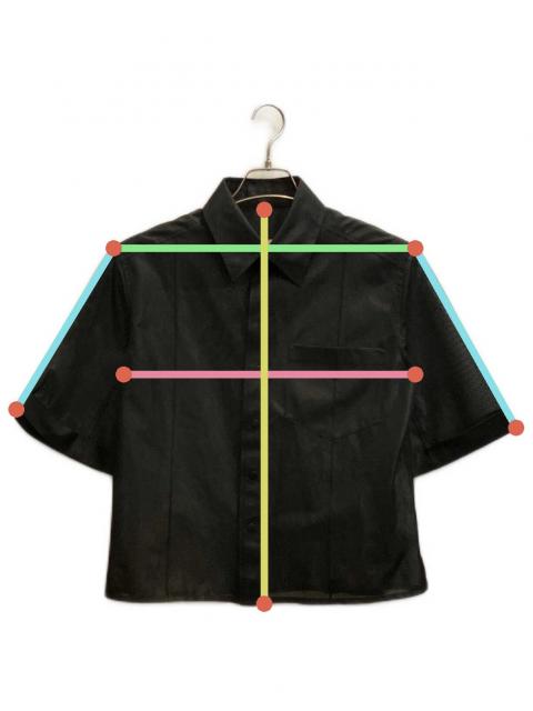 中古・古着通販】TOGA PULLA (トーガ プルラ) メッシュシャツ ブラック