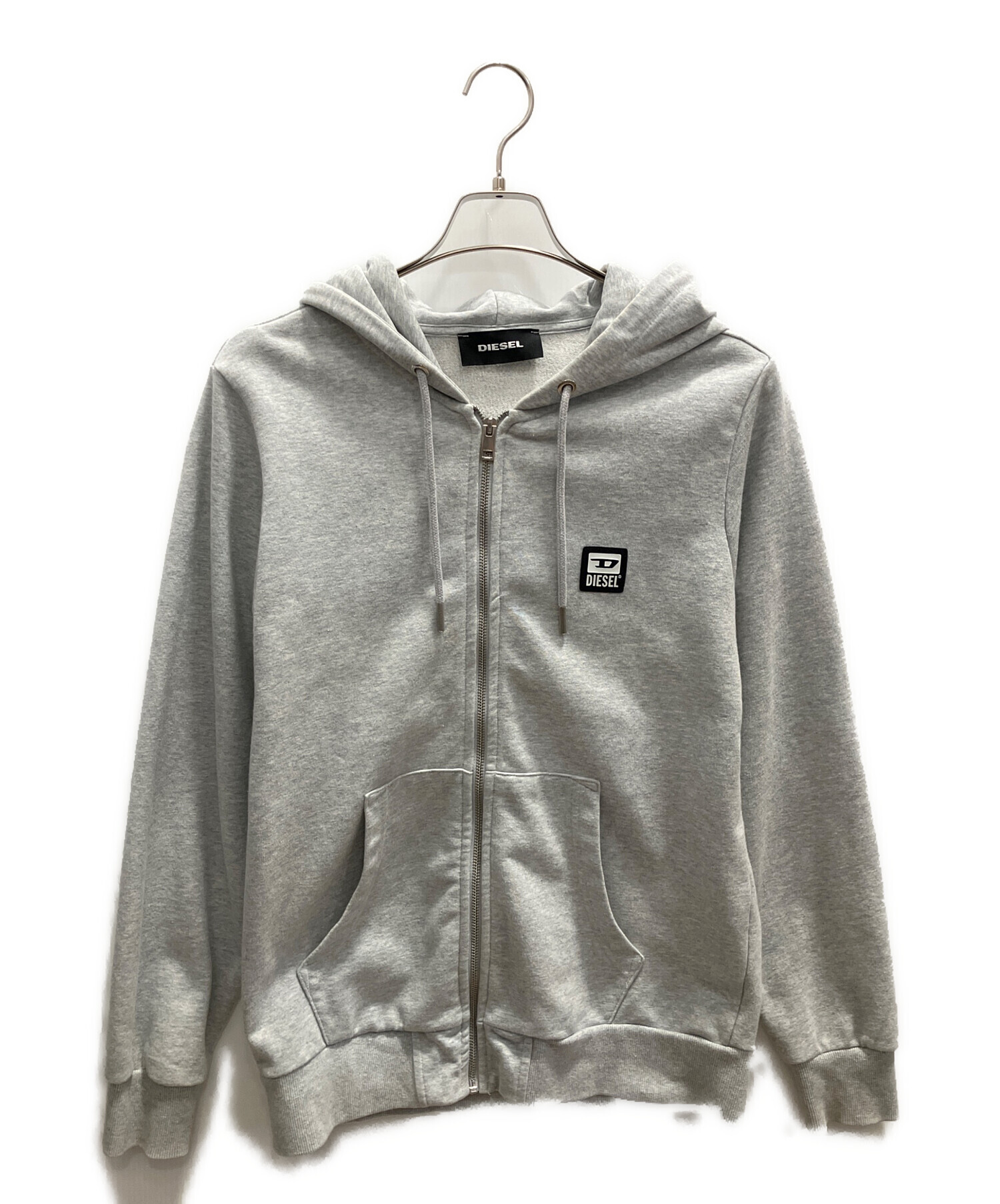 中古・古着通販】DIESEL (ディーゼル) ジップパーカー グレー サイズ 