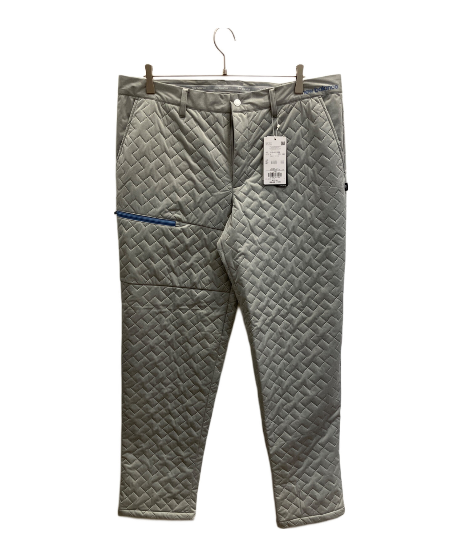 ニューバランスゴルフ　キルティングゴルフパンツ　暖パン　グレー　サイズ6 ニューバランスゴルフ キルティングゴルフパンツ 暖パン グレー サイズ