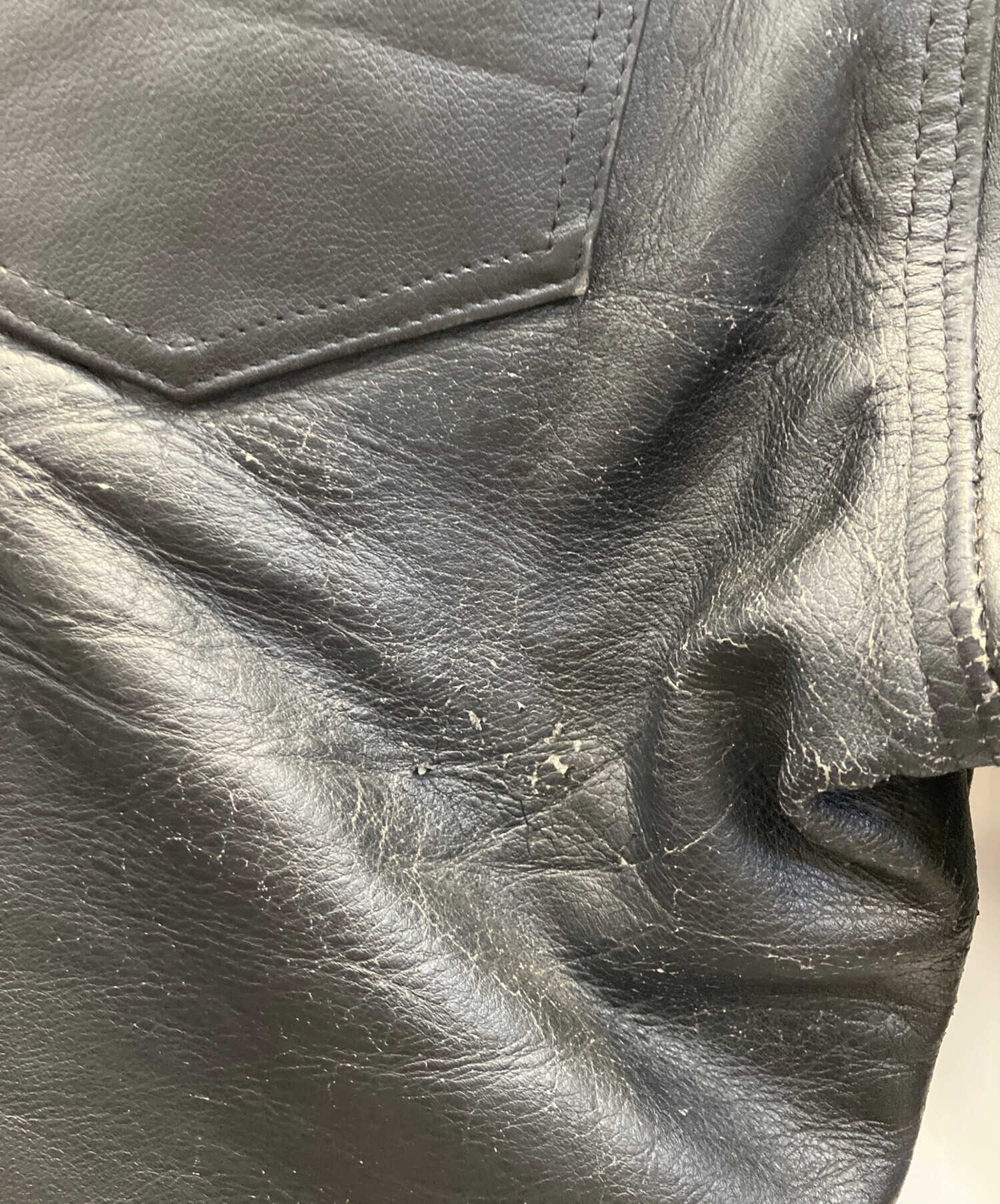 中古・古着通販】Schott (ショット) レザーパンツ ブラック サイズ