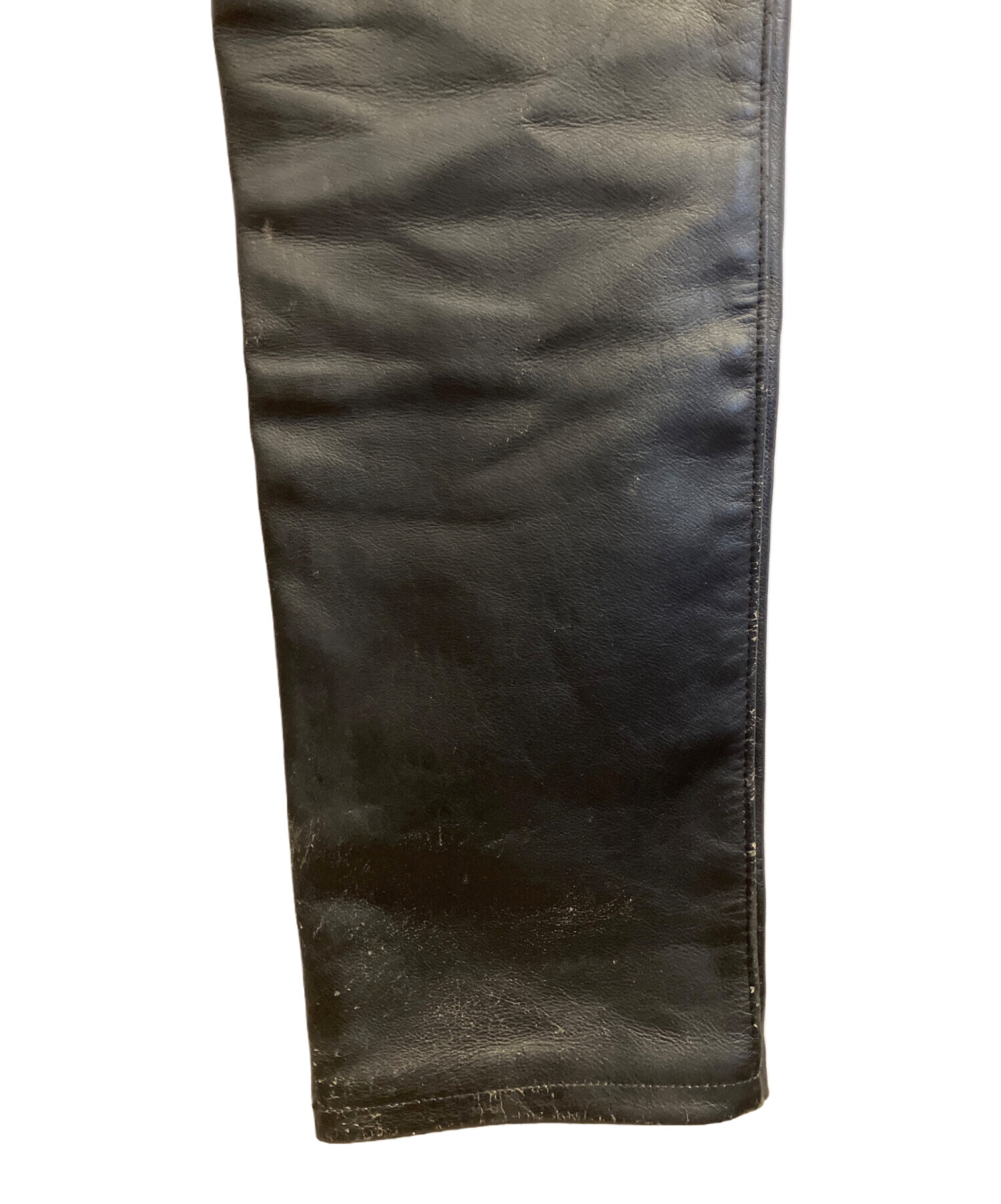 中古・ショット！Ｗ３４！レザーパンツストレート！ Yahoo!オークション - 「schott レザーパンツ 34」ファッションの落札