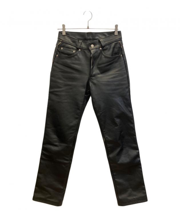 中古・古着通販】Schott (ショット) レザーパンツ ブラック サイズ