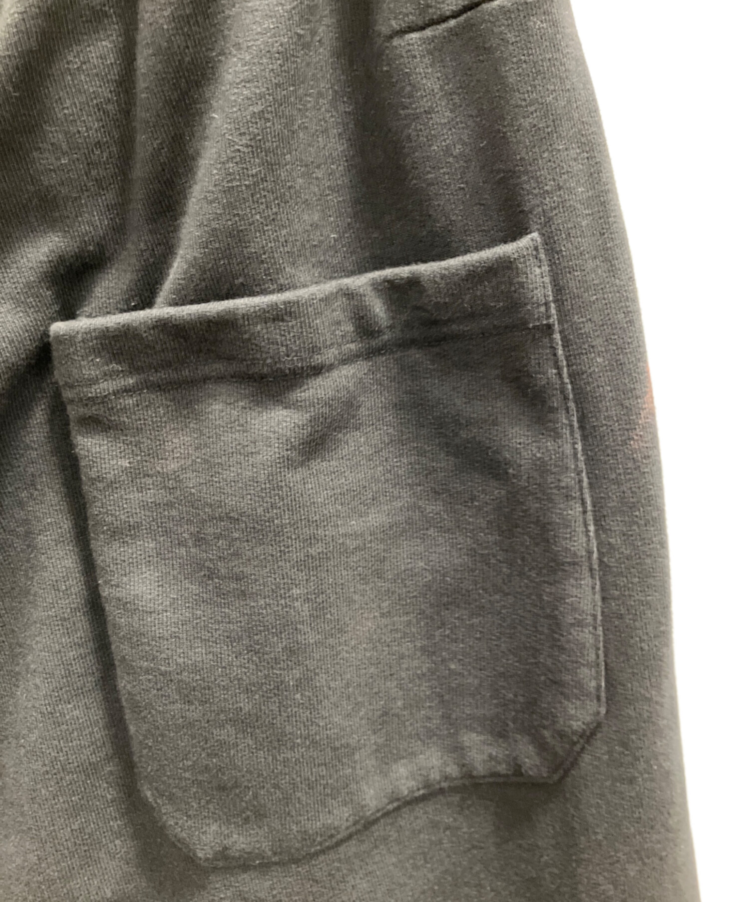 中古・古着通販】ANCELLM (アンセルム) 3/4 TUCK SWEAT SHORTS BLACK