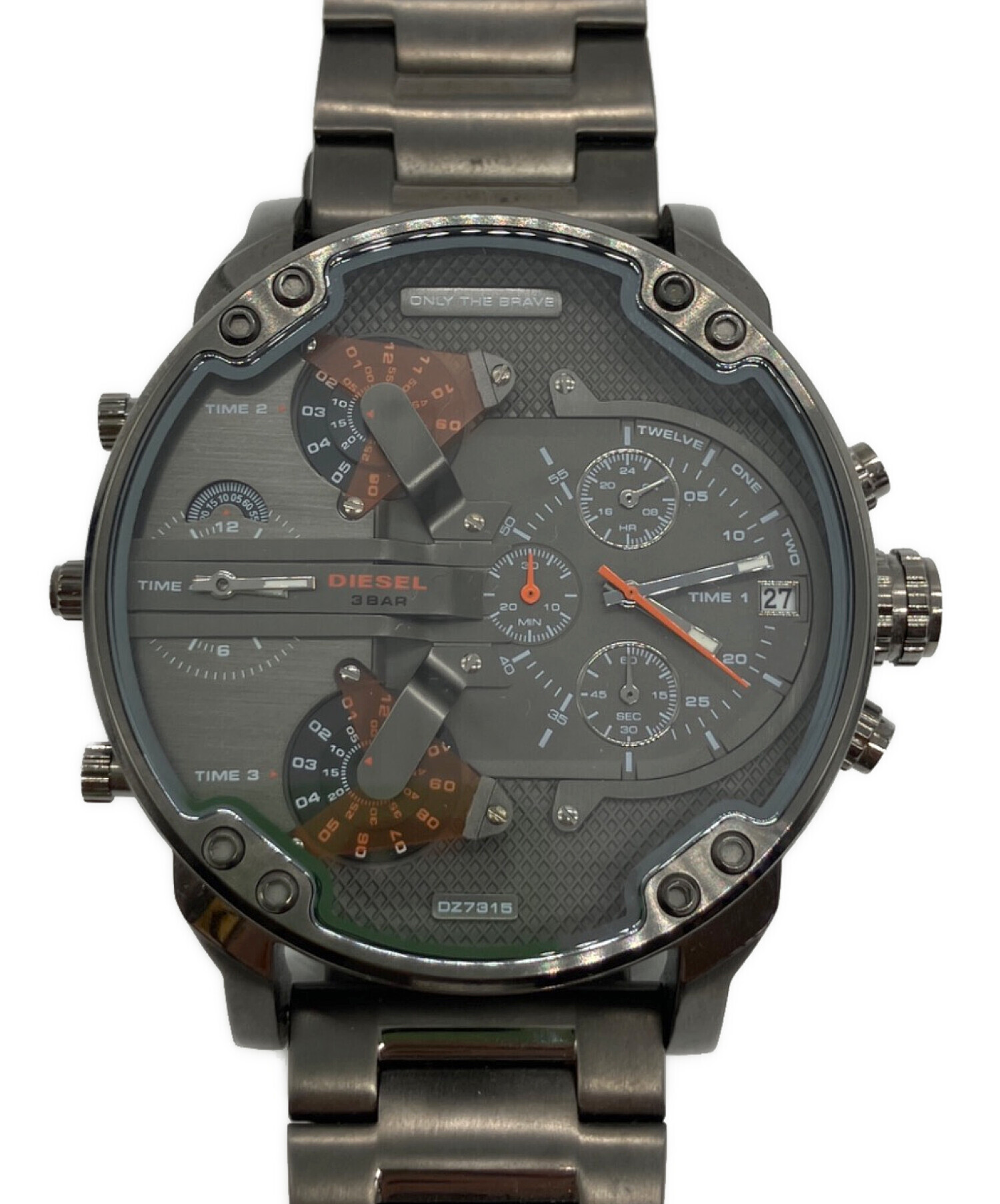 DIESEL/ディーゼル ミスターダディ クロノグラフ腕時計 DZ-7370【動作 