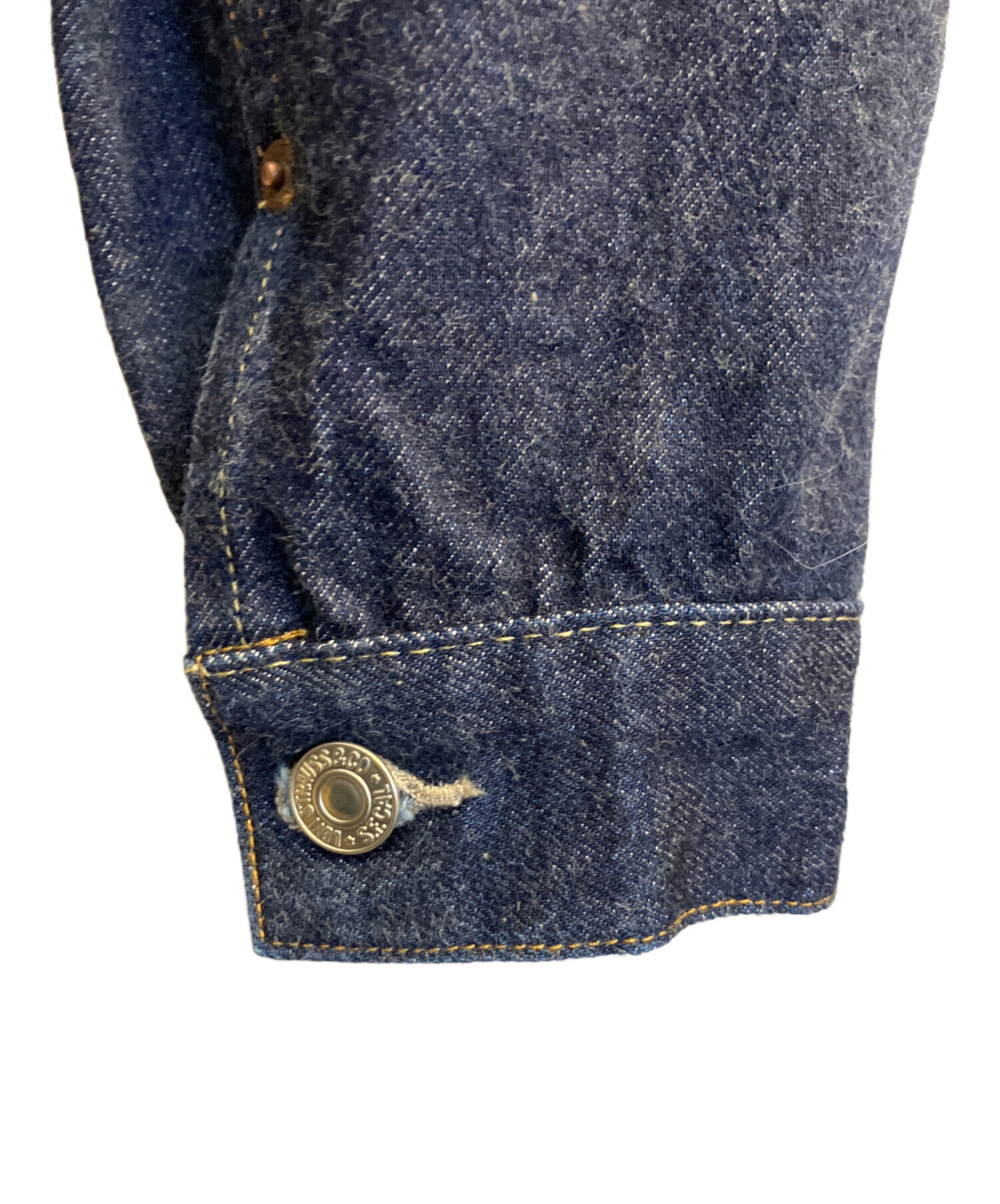 中古・古着通販】LEVI'S (リーバイス) デニムジャケット ネイビー