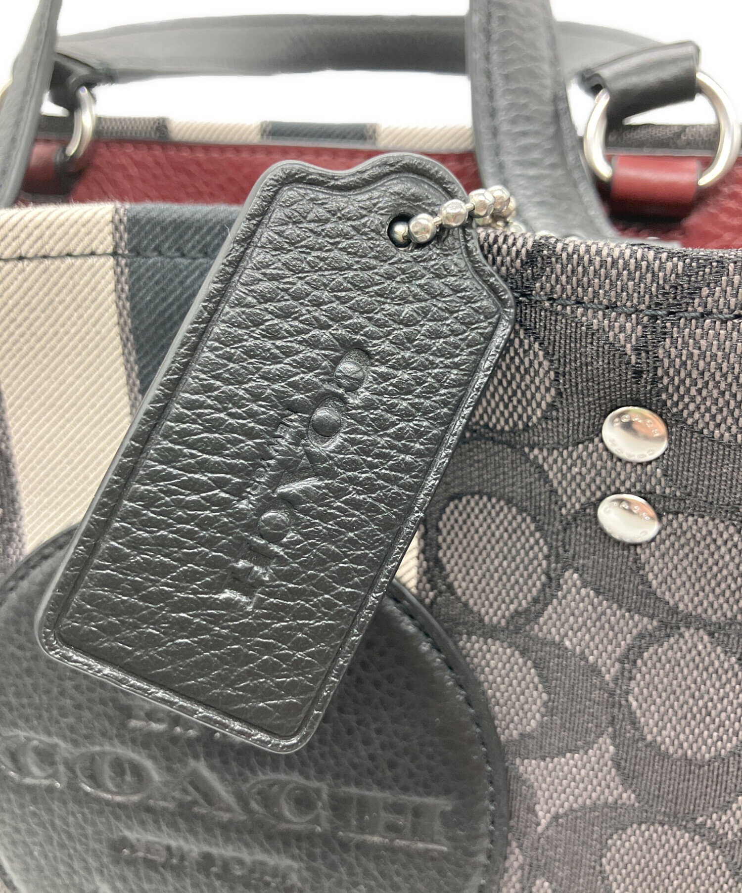 中古・古着通販】COACH (コーチ) デンプシートートバッグ ブラック