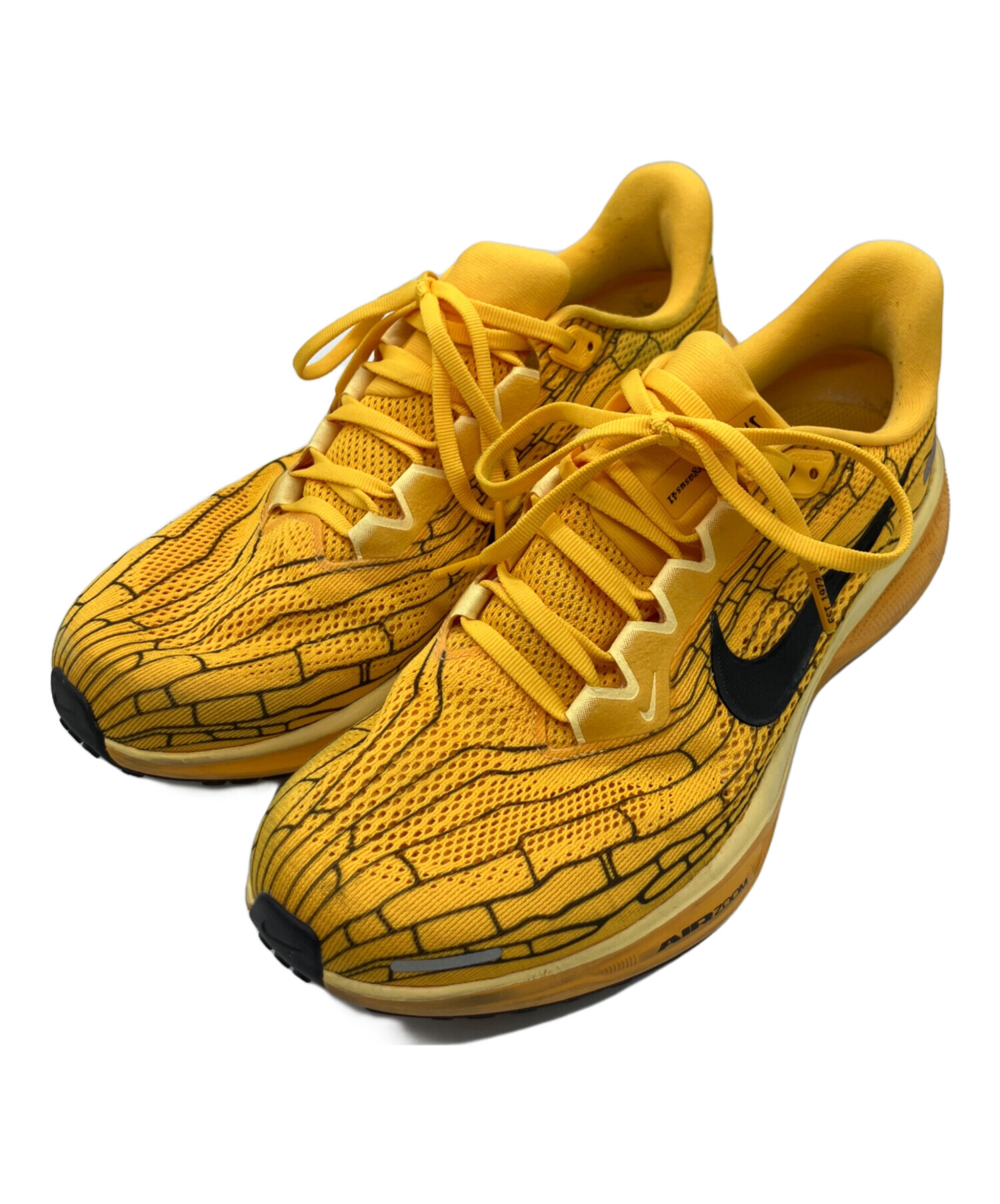 中古・古着通販】NIKE (ナイキ) ランニングシューズ イエロー サイズ