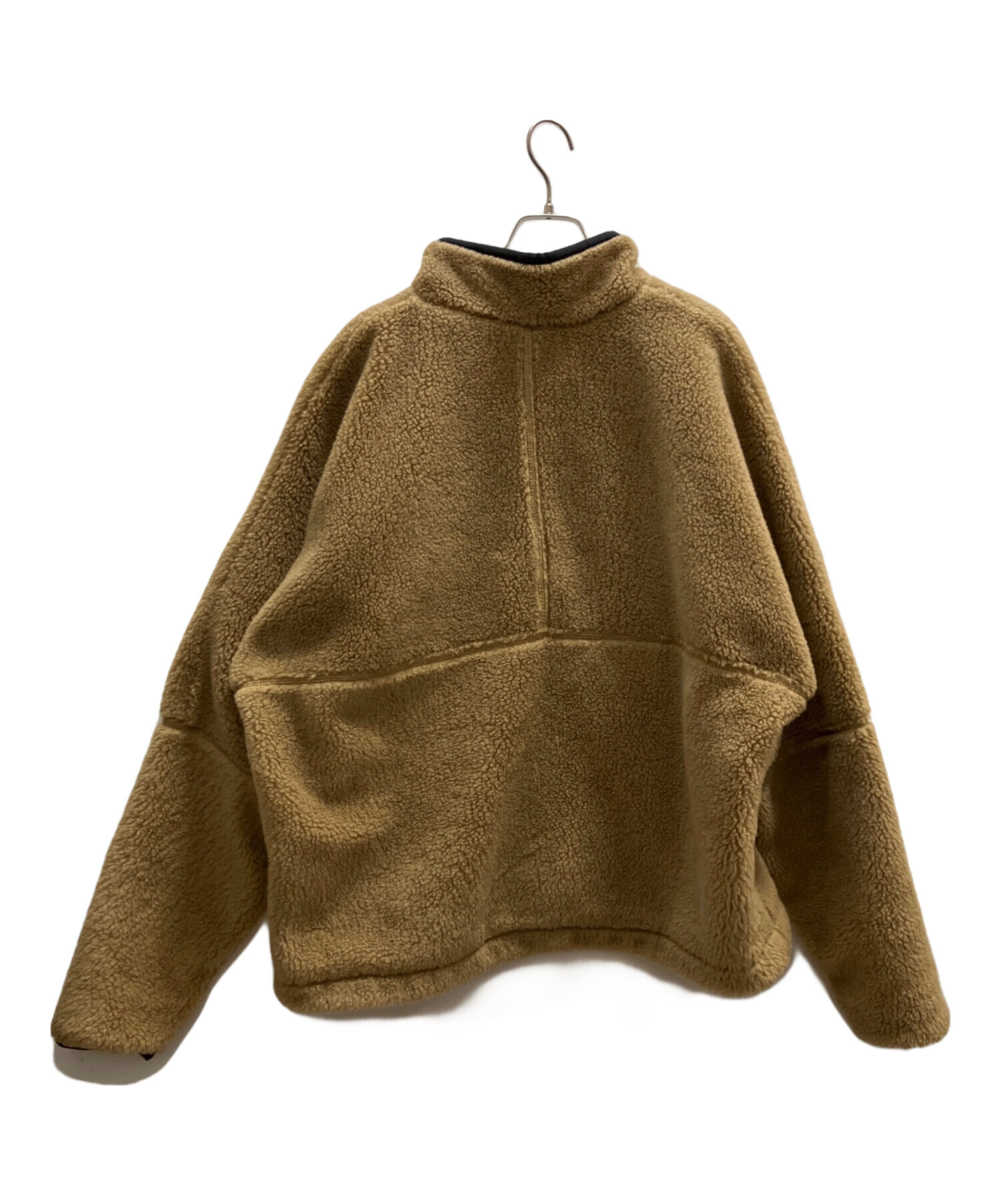 中古・古着通販】NIKE (ナイキ) ハーフジップボアジャケット ブラウン