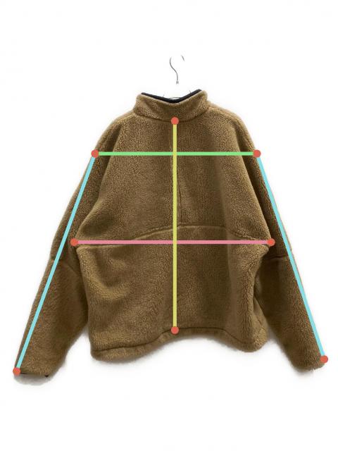 中古・古着通販】NIKE (ナイキ) ハーフジップボアジャケット ブラウン