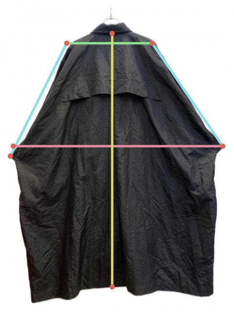 中古・古着通販】ISSEY MIYAKE (イッセイミヤケ) イカコート ブラック