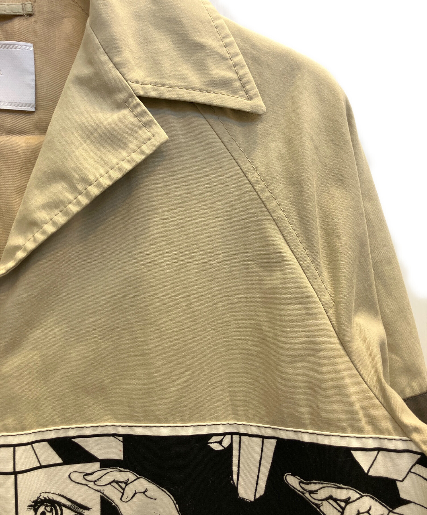 中古・古着通販】PRADA (プラダ) American comic sports coat ベージュ