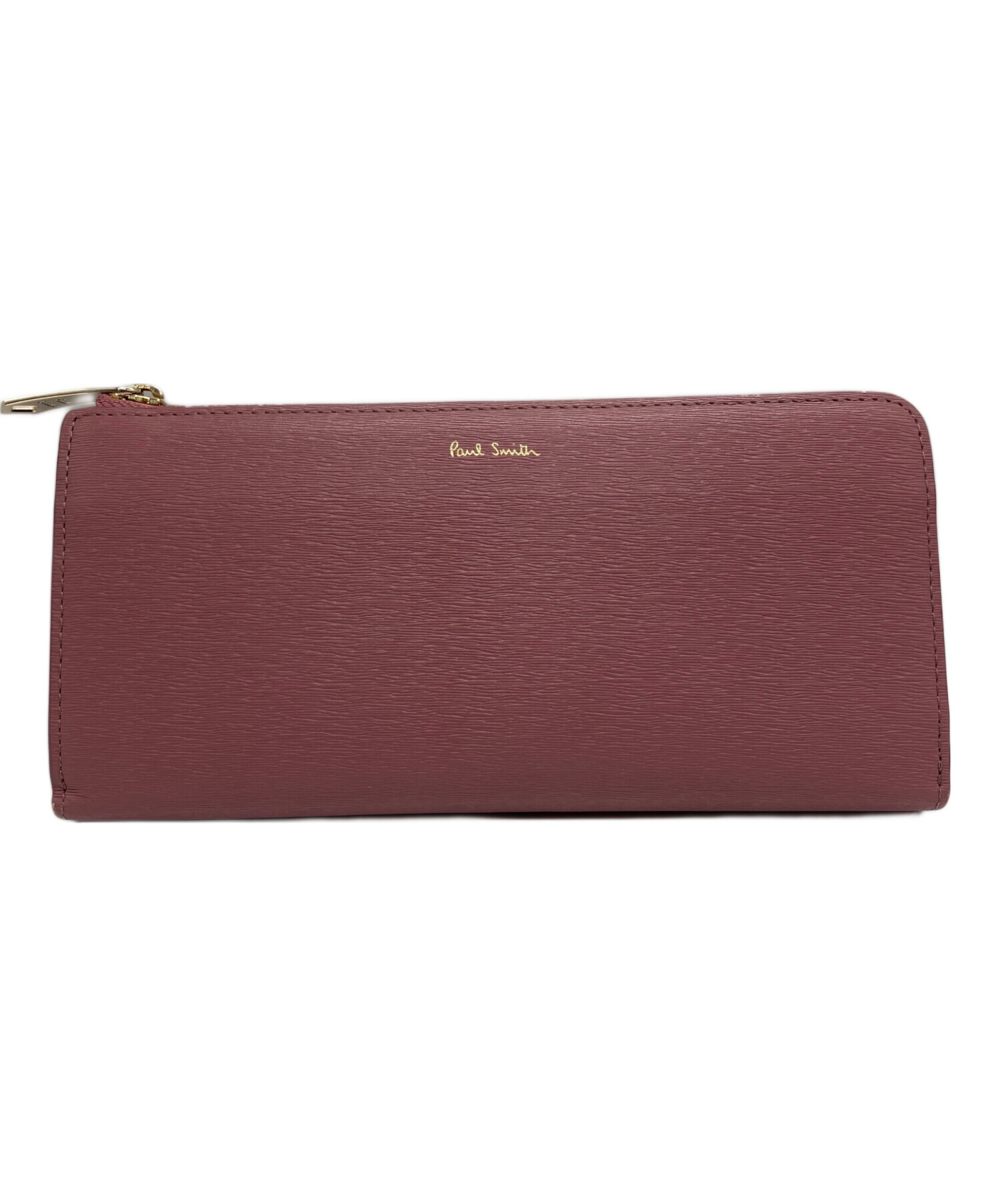 181422 未使用品 Paul Smith L字ファスナー 長財布 コラル 中古・古着通販】PAUL SMITH (ポールスミス) L字ファスナー コラル長