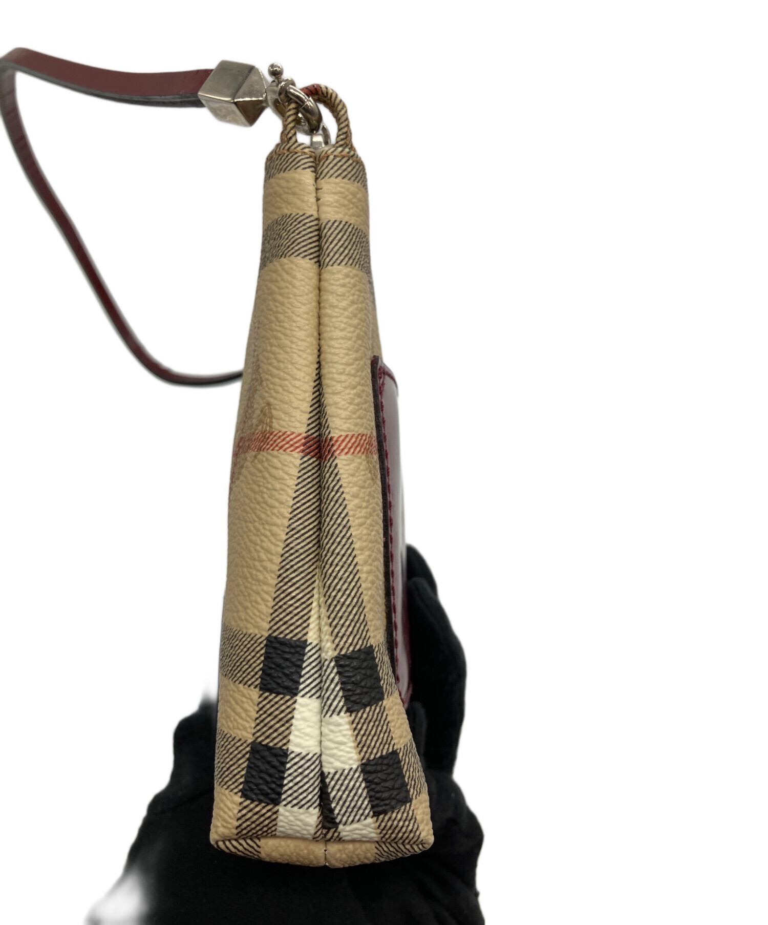 中古・古着通販】BURBERRY (バーバリー) ノバチェックハンドポーチ