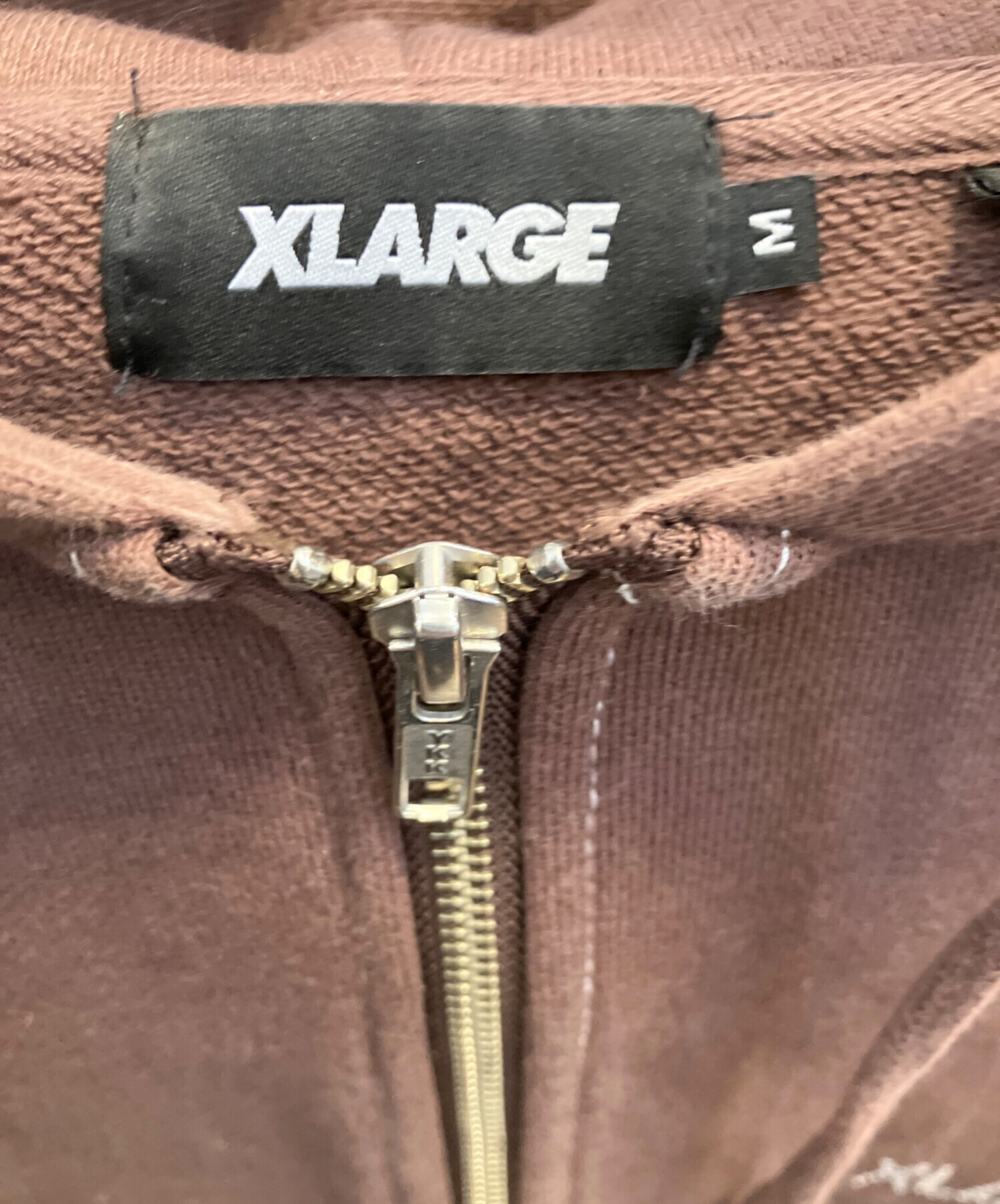 中古・古着通販】X-LARGE (エクストララージ) ジップパーカー ブラウン
