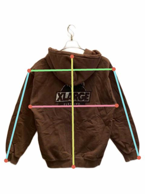 中古・古着通販】X-LARGE (エクストララージ) ジップパーカー ブラウン
